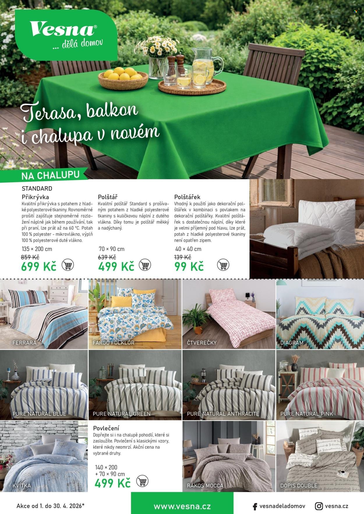 VESNA leták - Terasa, balkon i chalupa v novém (2026-04-01 - 2026-04-30)