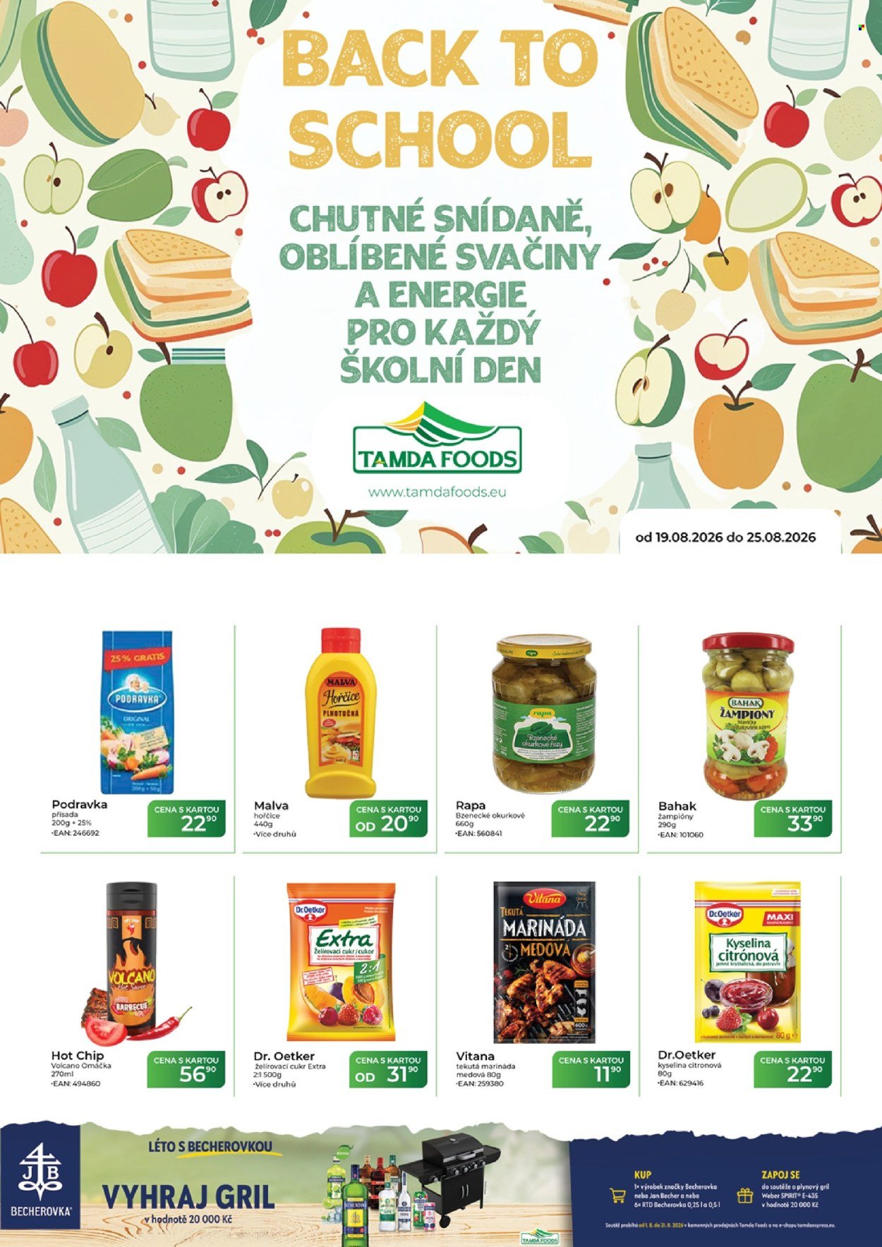 TAMDA FOODS leták - Od středy 19.8.2026