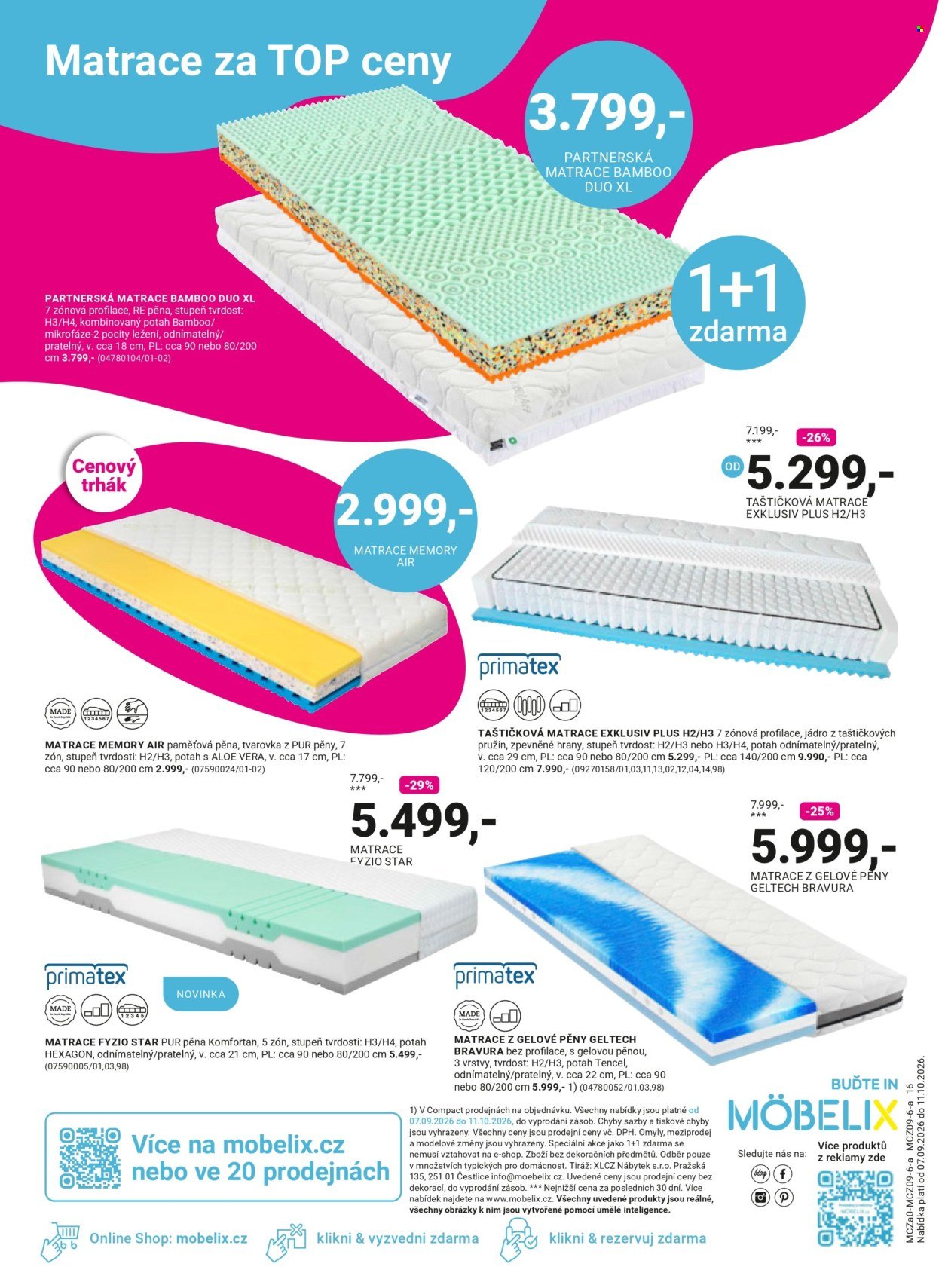 MÖBELIX leták - Narozeninové slevy -50% na druhý levnější produkt