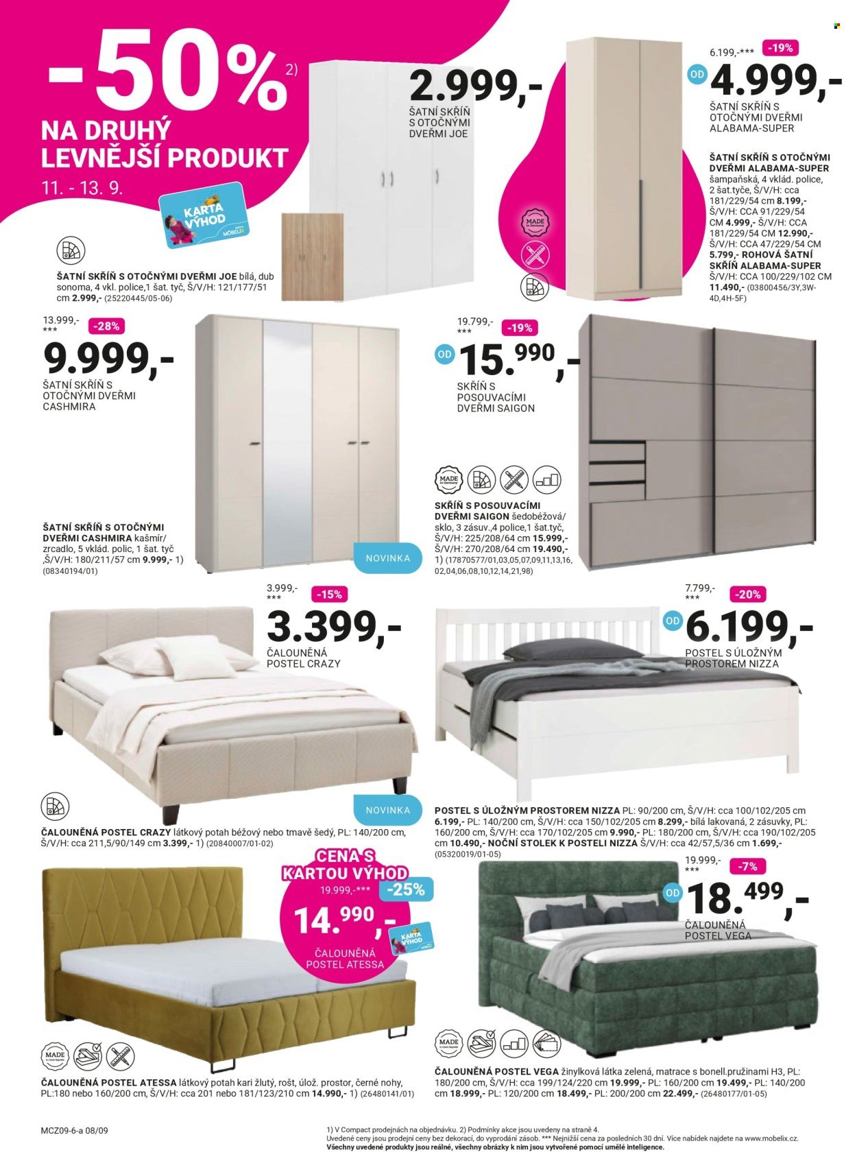 MÖBELIX leták - Narozeninové slevy -50% na druhý levnější produkt