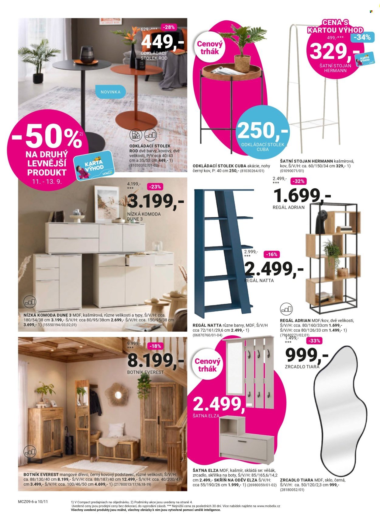 MÖBELIX leták - Narozeninové slevy -50% na druhý levnější produkt