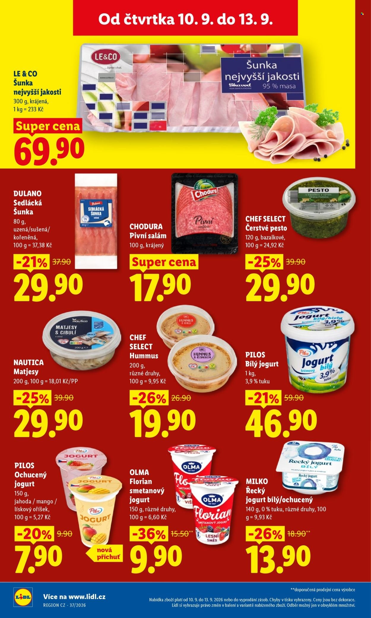 LIDL leták - Od čtvrtka 10.9.2026