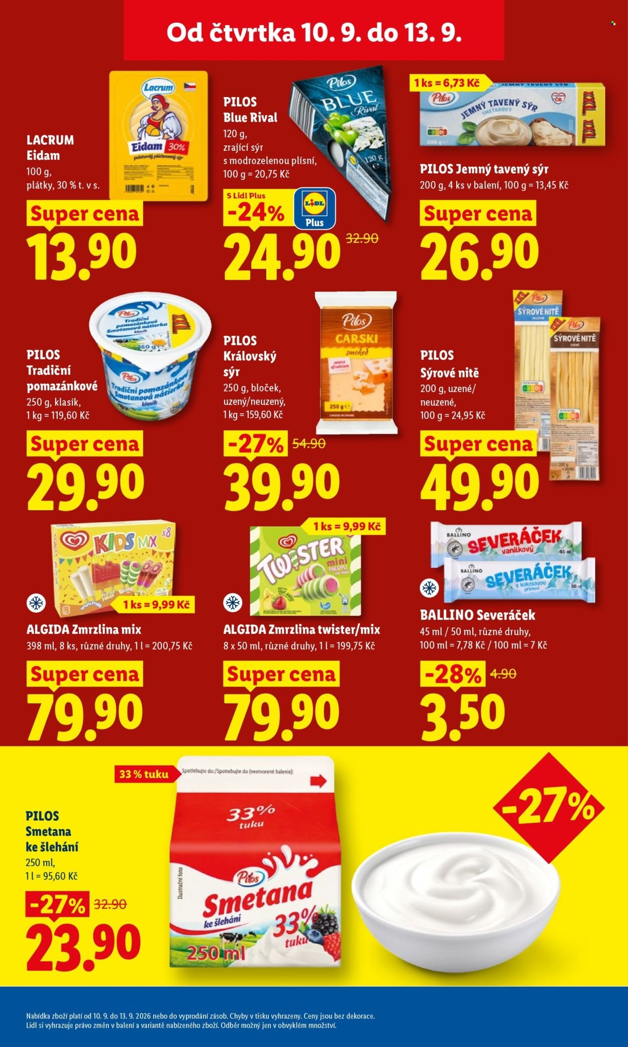 LIDL leták - Od čtvrtka 10.9.2026