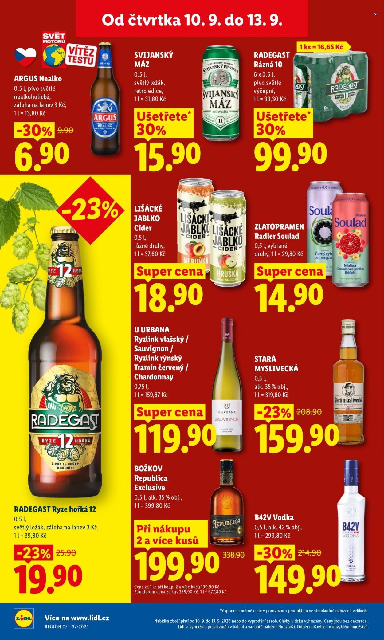 LIDL leták - Od čtvrtka 10.9.2026