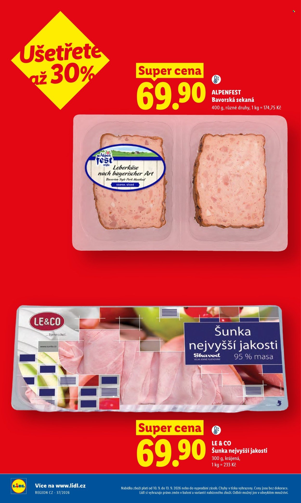 LIDL leták - Od čtvrtka 10.9.2026