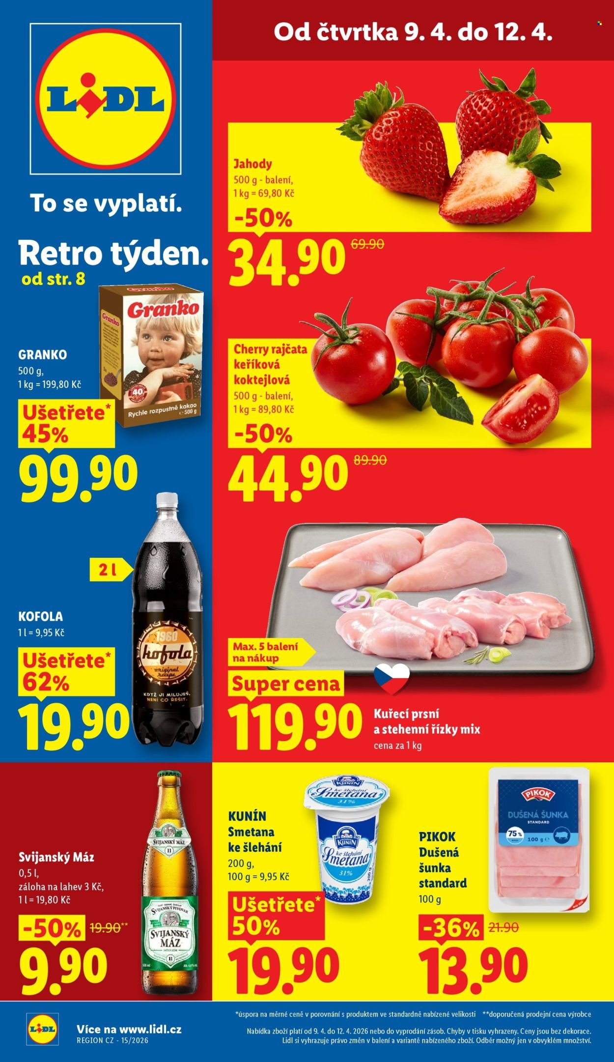LIDL leták - Od čtvrtka 9.4.2026 (2026-04-09 - 2026-04-12)