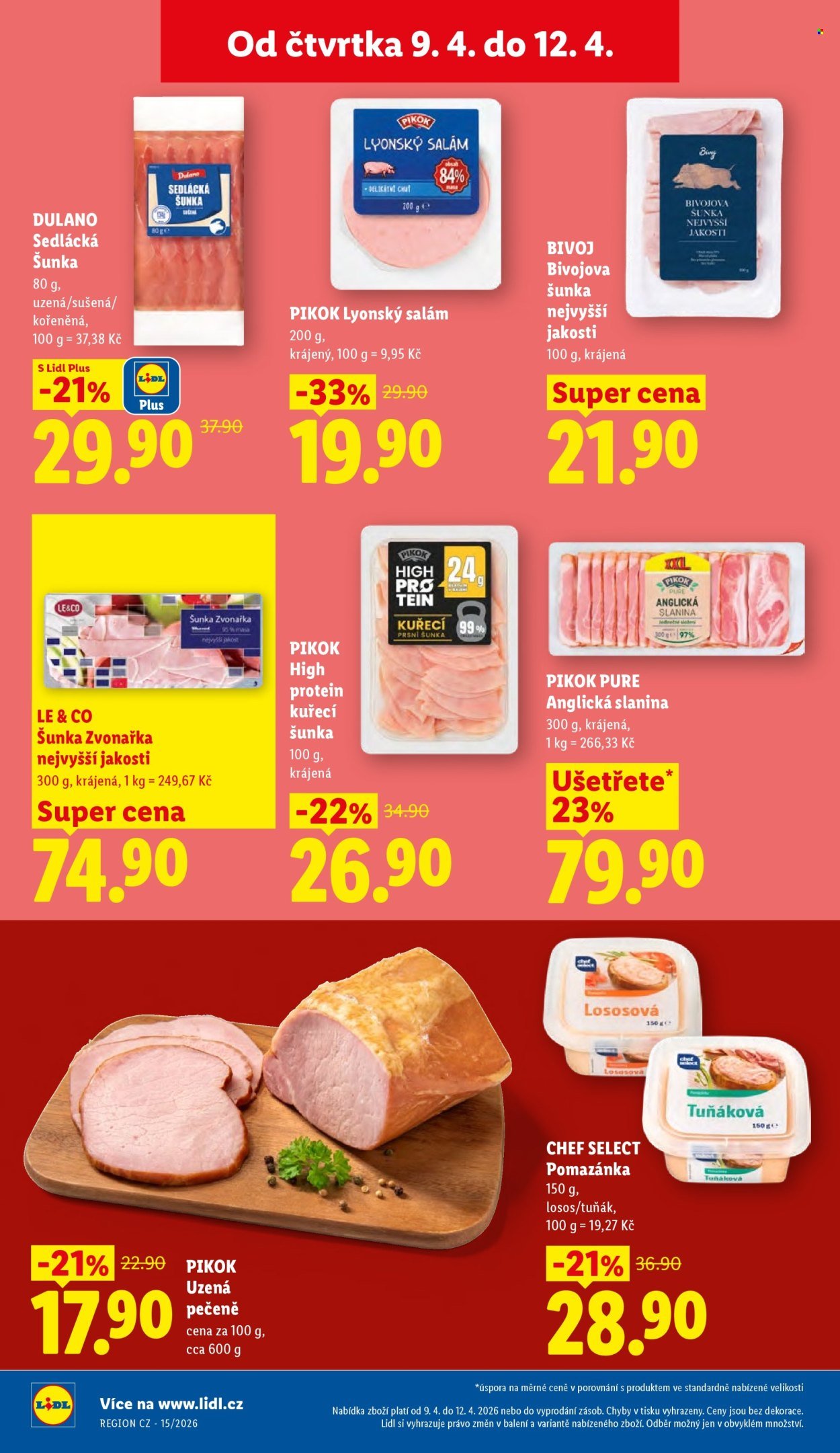 LIDL leták - Od čtvrtka 9.4.2026 (2026-04-09 - 2026-04-12)
