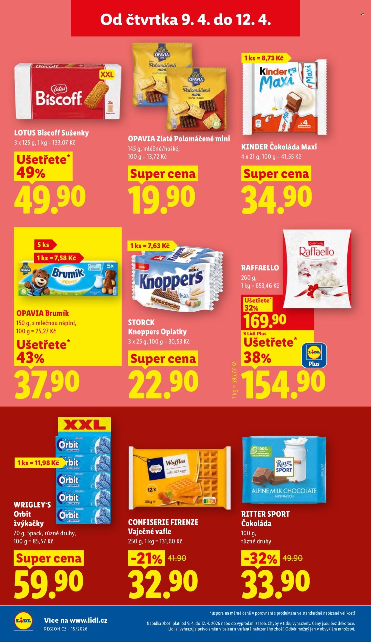 LIDL leták - Od čtvrtka 9.4.2026 (2026-04-09 - 2026-04-12)