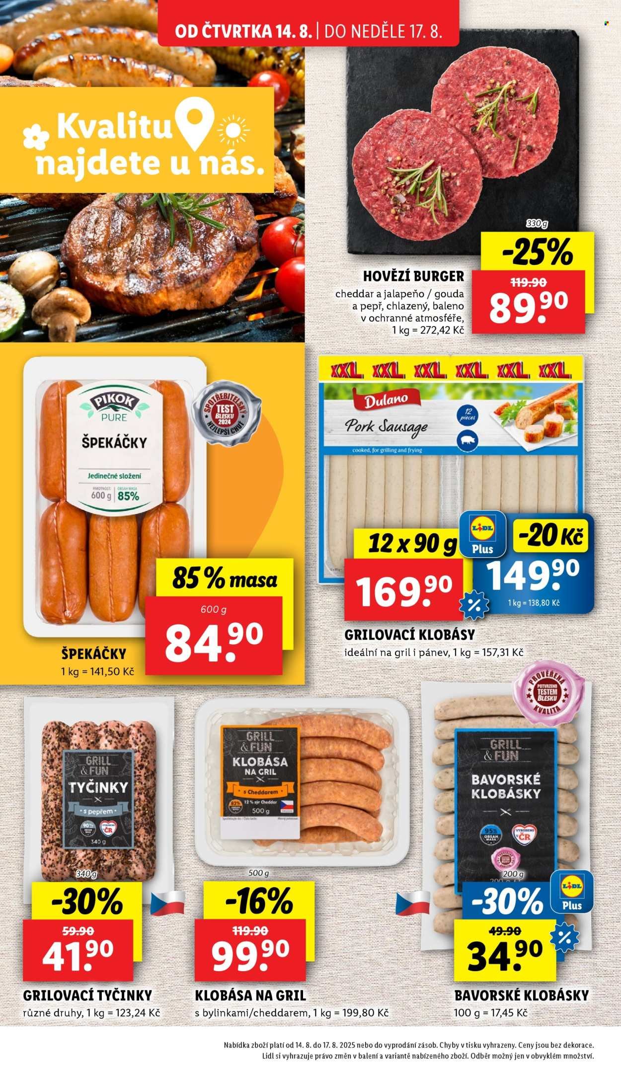 LIDL leták - Od čtvrtka 14.8.2025 (2025-08-14 - 2025-08-17)