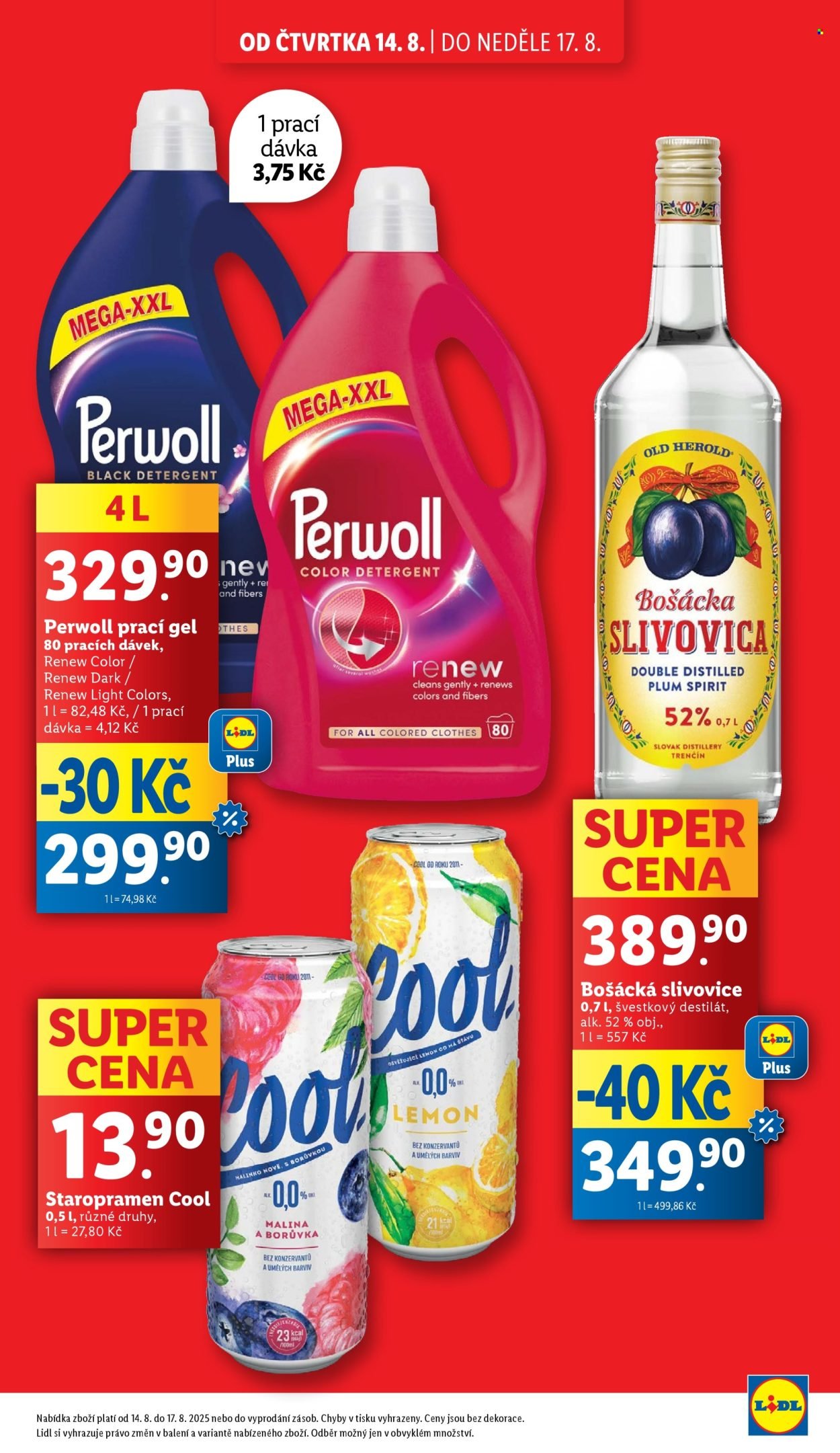 LIDL leták - Od čtvrtka 14.8.2025 (2025-08-14 - 2025-08-17)