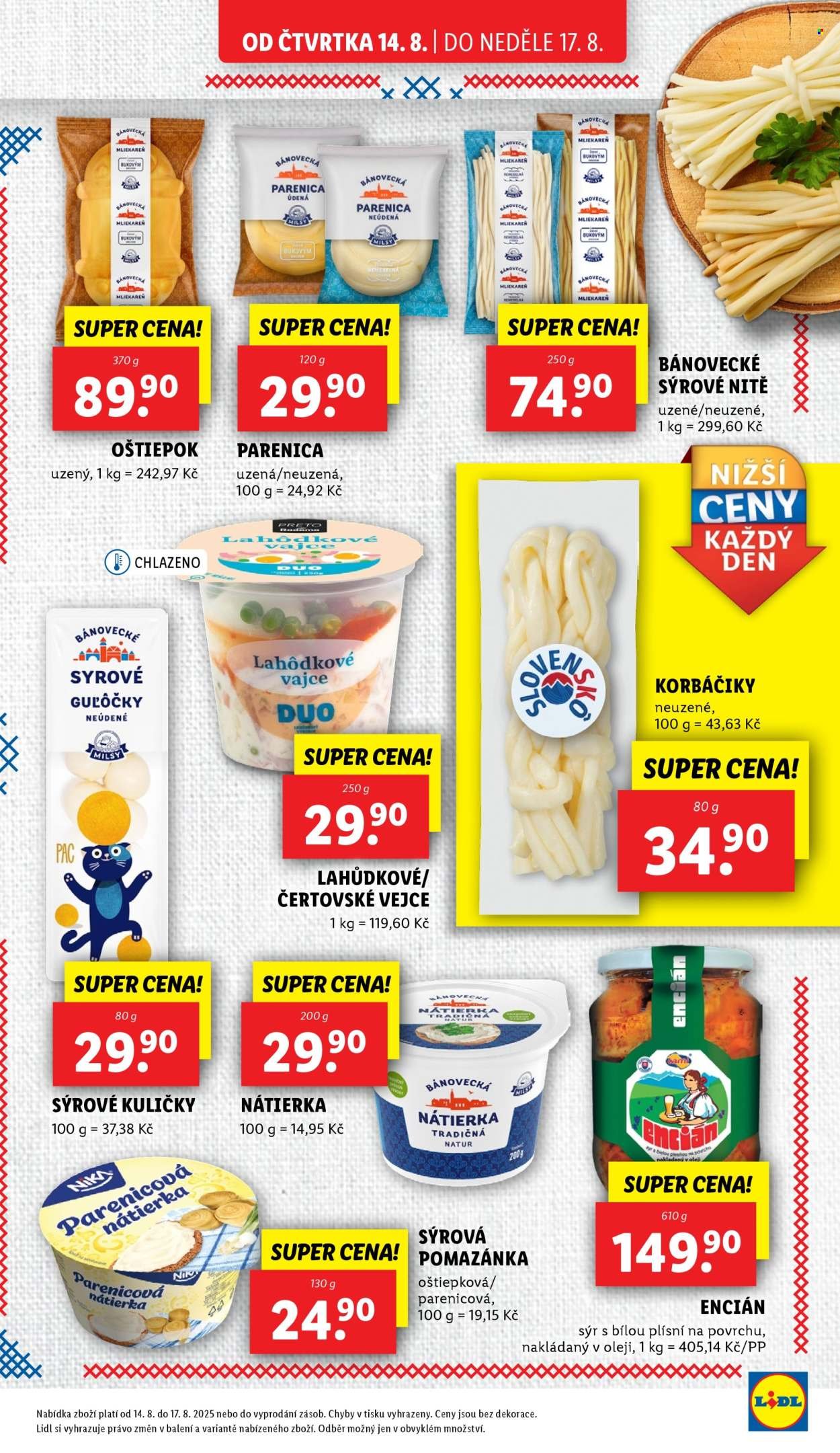 LIDL leták - Od čtvrtka 14.8.2025 (2025-08-14 - 2025-08-17)