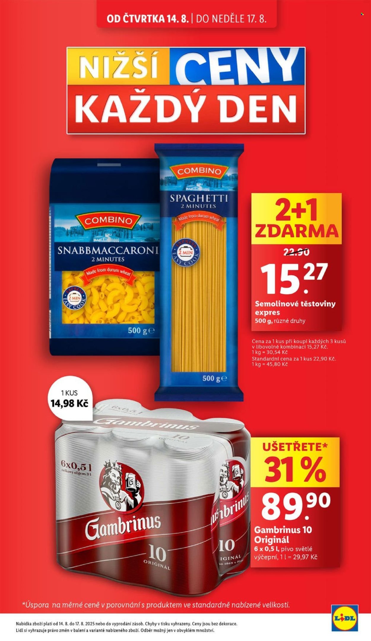LIDL leták - Od čtvrtka 14.8.2025 (2025-08-14 - 2025-08-17)
