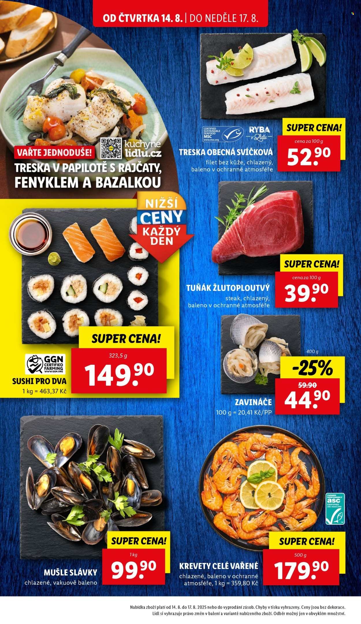 LIDL leták - Od čtvrtka 14.8.2025 (2025-08-14 - 2025-08-17)