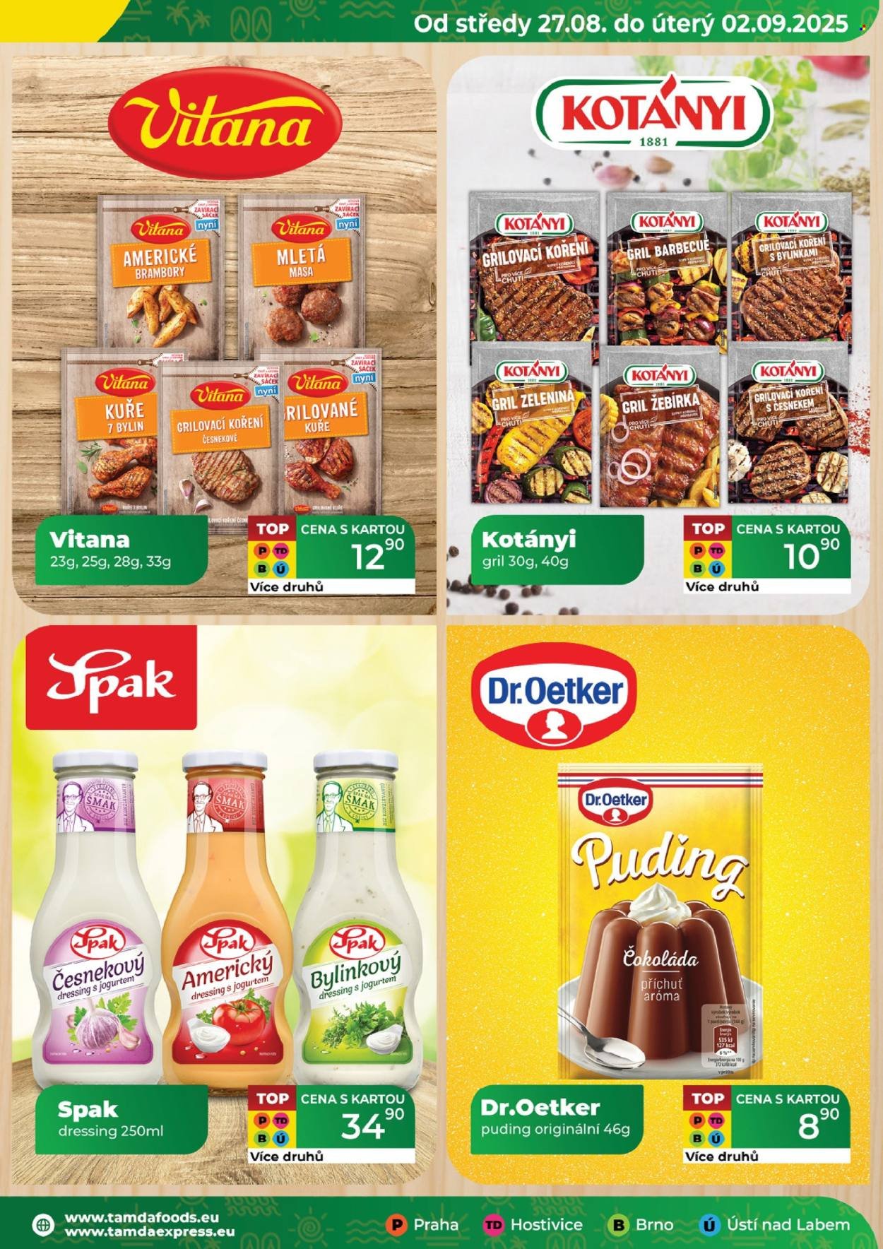TAMDA FOODS leták - Od středy 27.8.2025 (2025-08-27 - 2025-09-02)