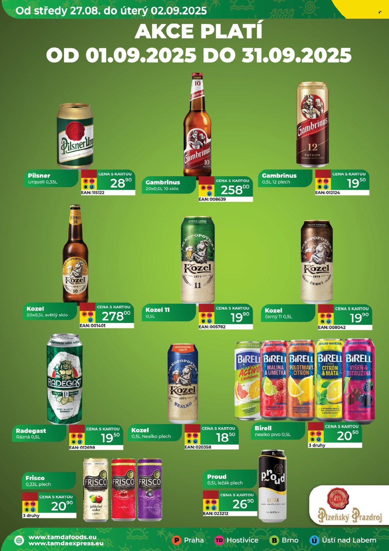 TAMDA FOODS leták - Od středy 27.8.2025 (2025-08-27 - 2025-09-02)