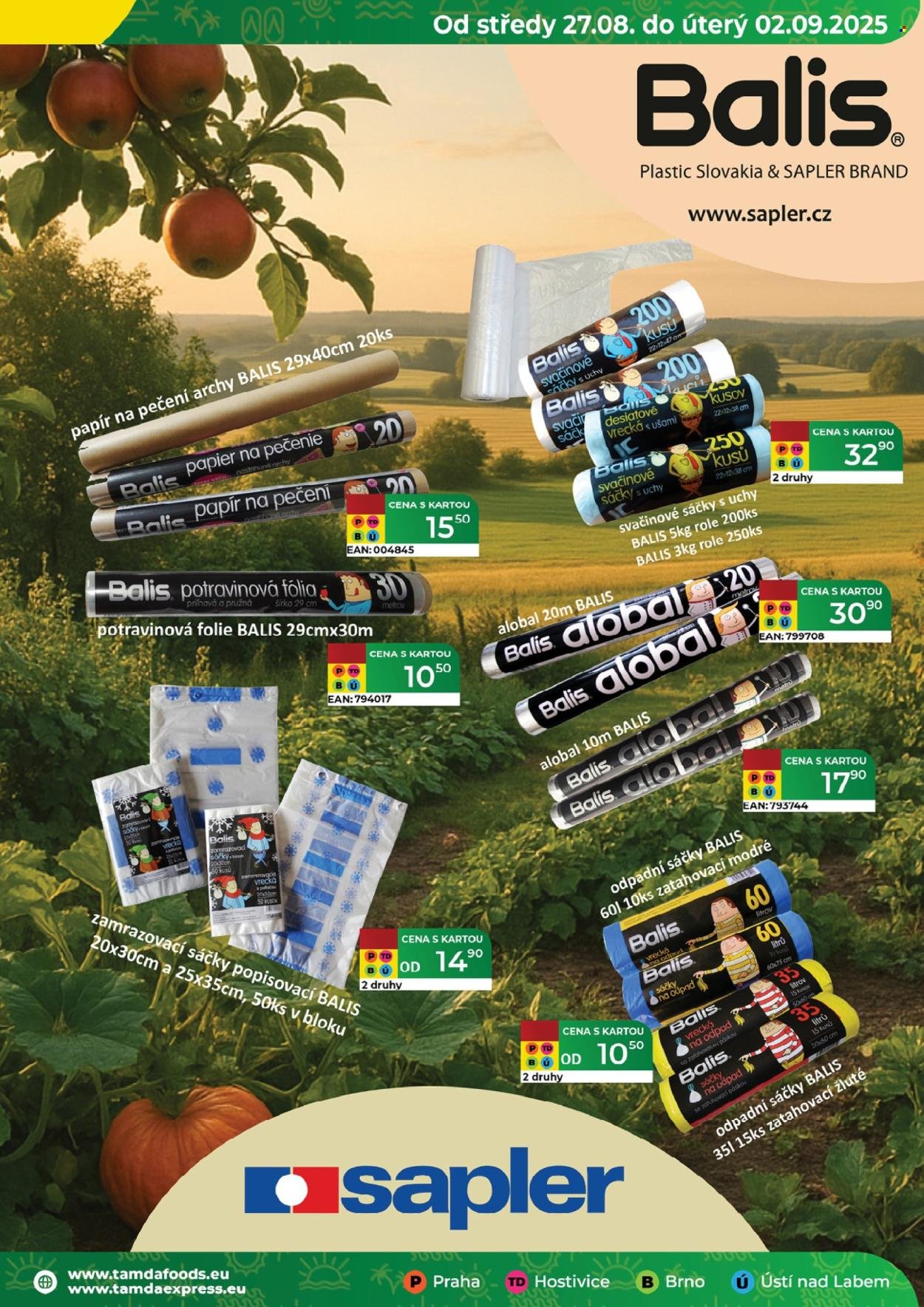 TAMDA FOODS leták - Od středy 27.8.2025 (2025-08-27 - 2025-09-02)