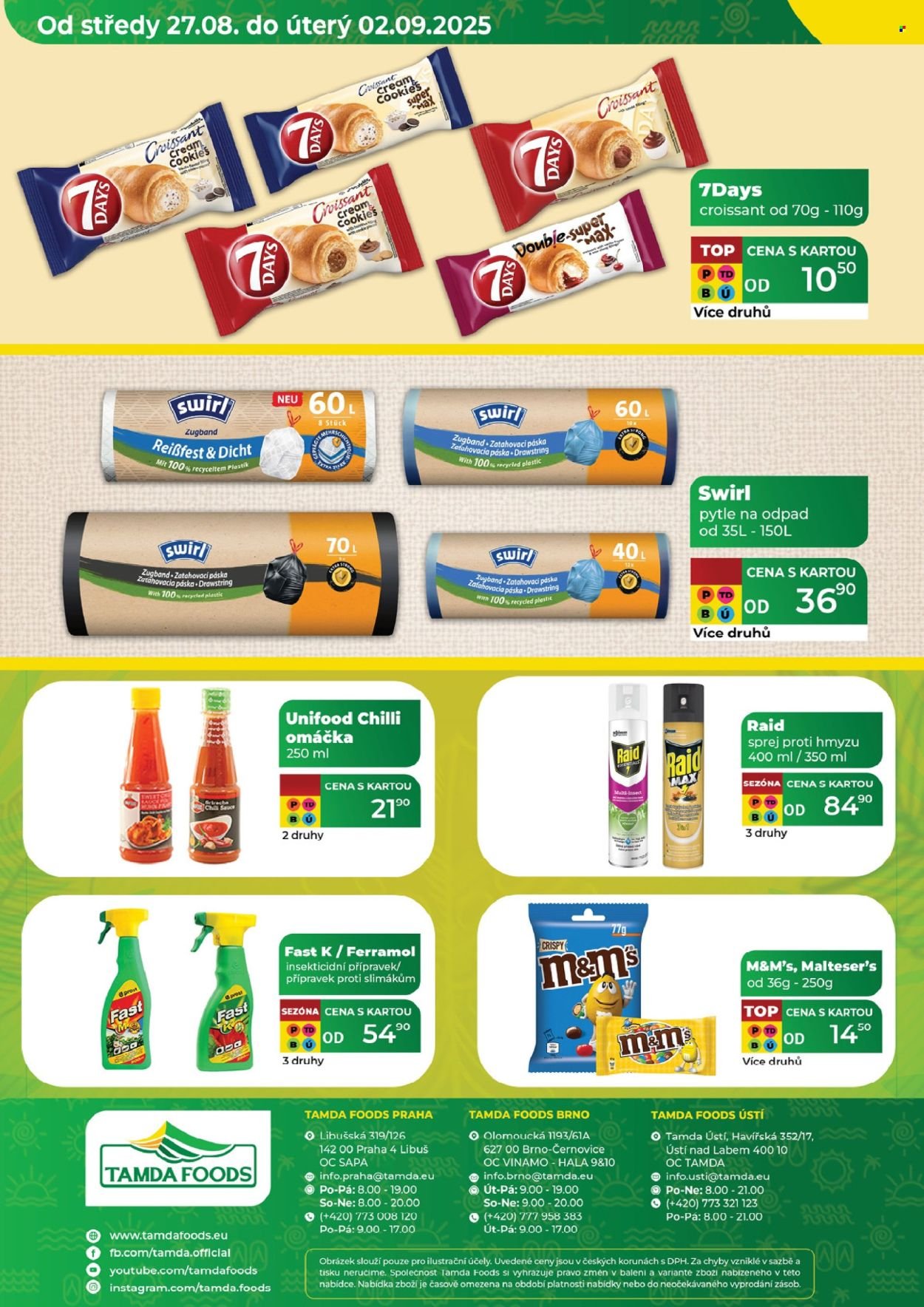 TAMDA FOODS leták - Od středy 27.8.2025 (2025-08-27 - 2025-09-02)