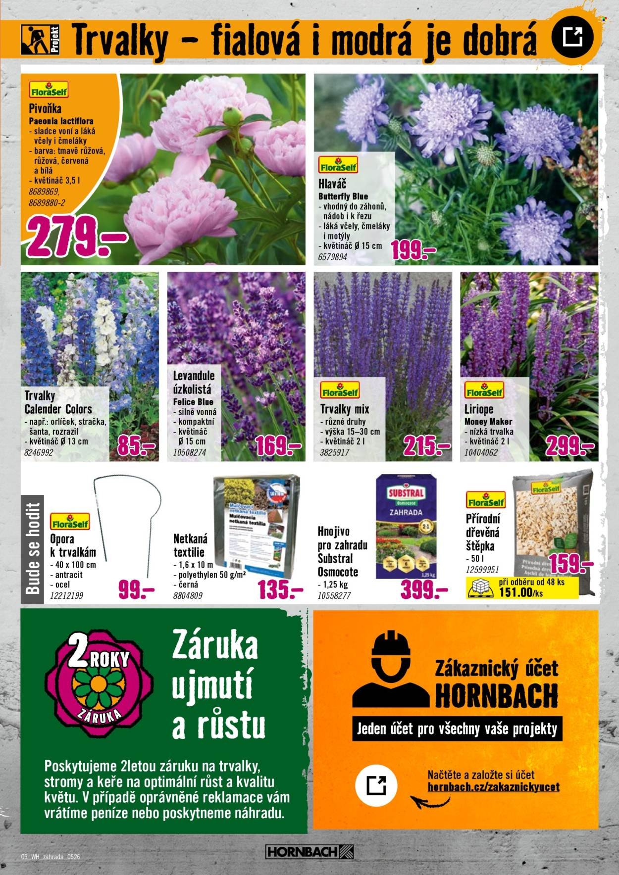 HORNBACH leták - Váš další projekt - Trvalky (2026-05-06 - 2026-05-20)