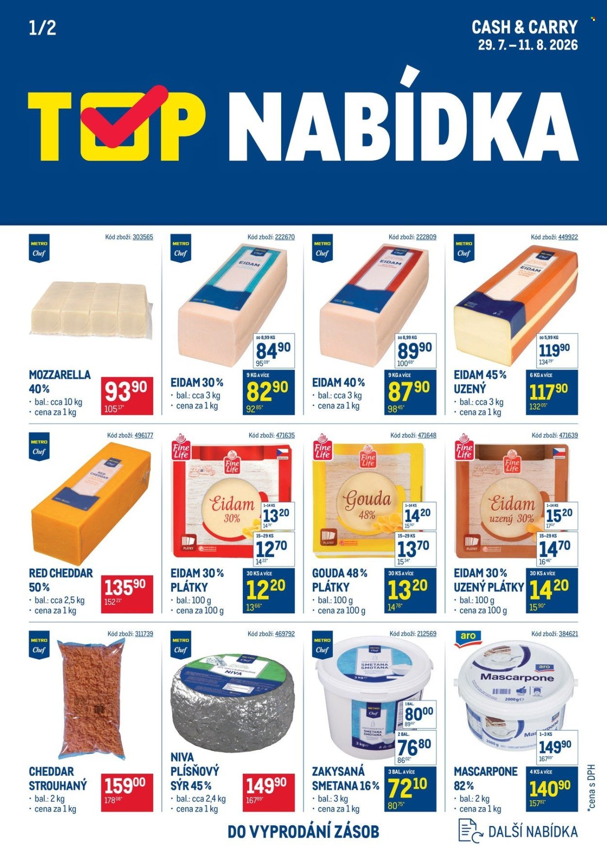 MAKRO leták - TOP mléčné výrobky