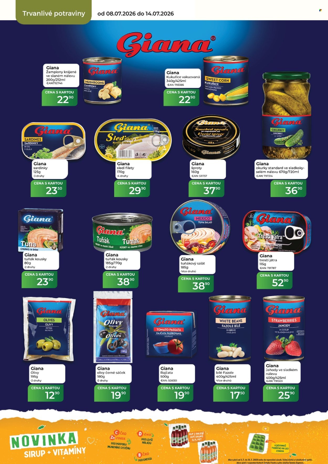 TAMDA FOODS leták - Od středy 8.7.2026