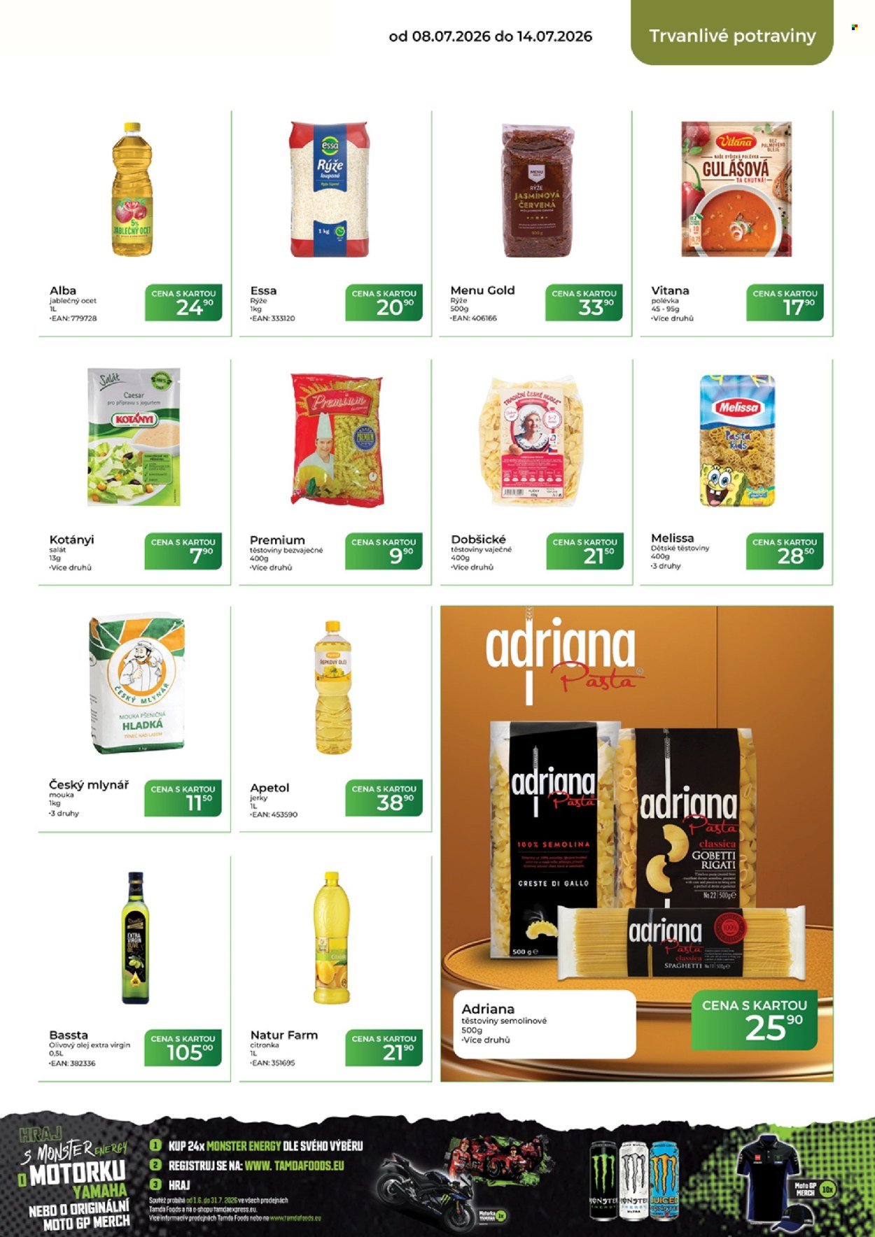TAMDA FOODS leták - Od středy 8.7.2026