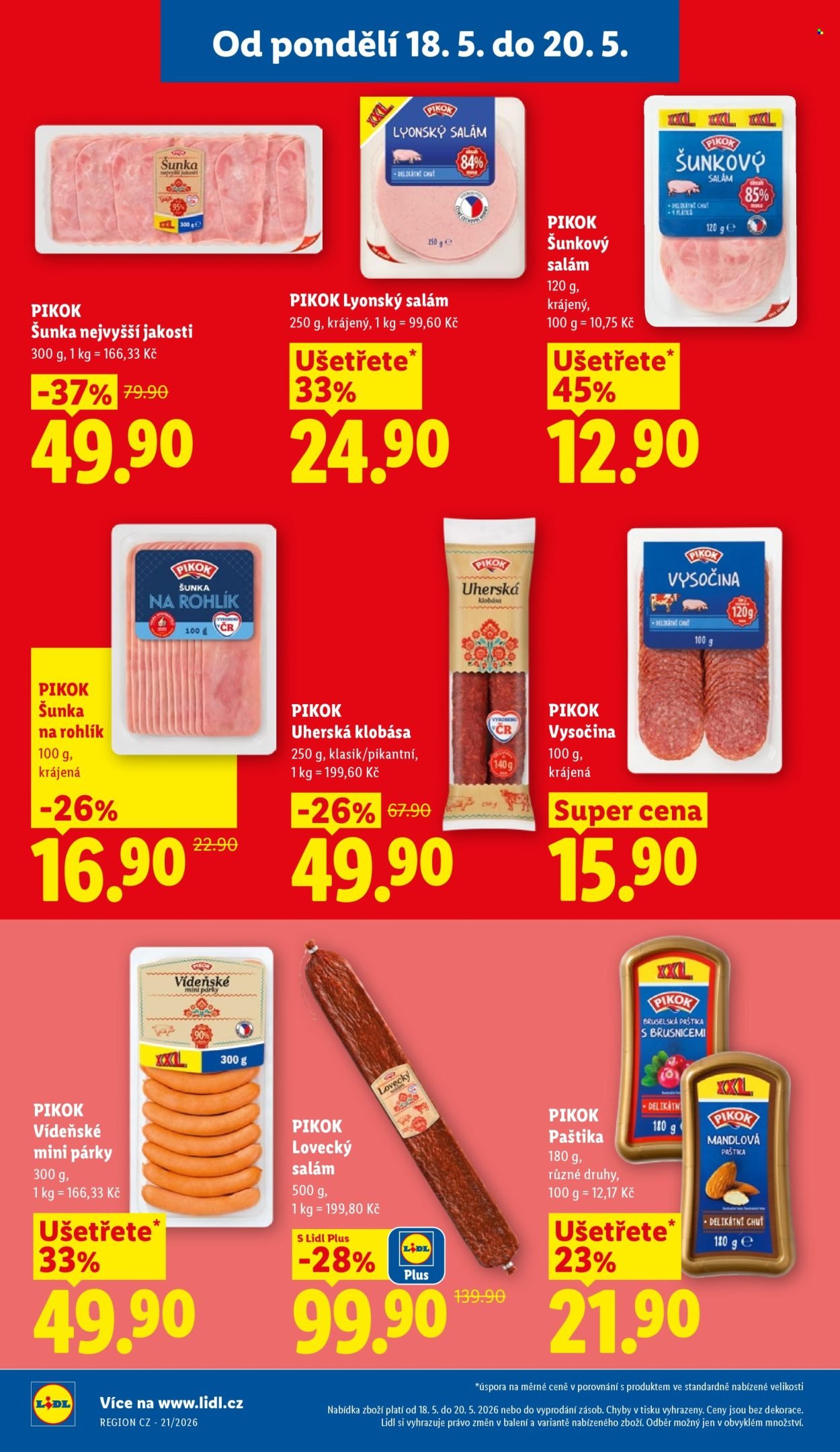 LIDL leták - Od pondělí 18.5.2026 (2026-05-18 - 2026-05-20)