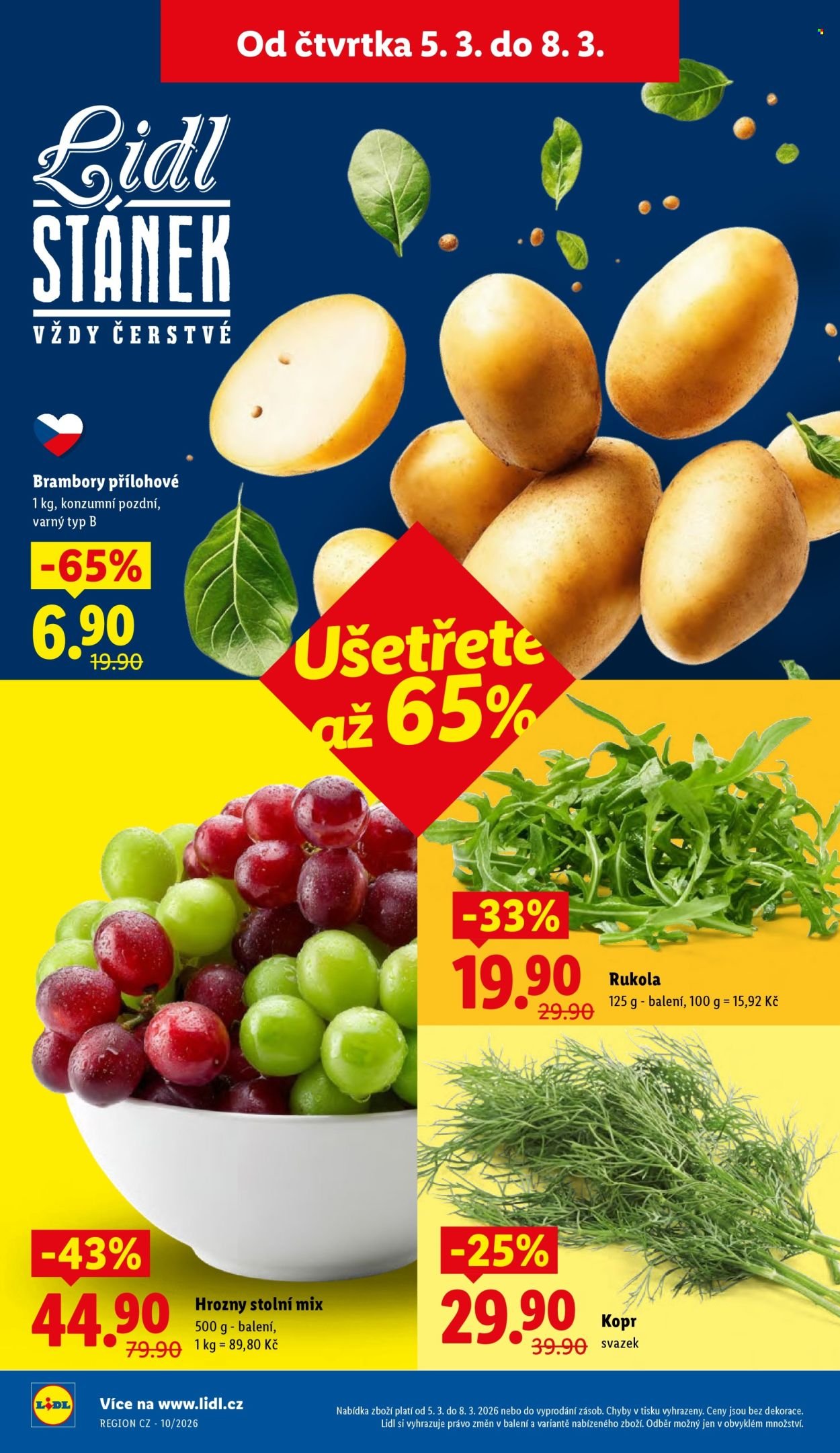 LIDL leták - Od čtvrtka 5.3.2026 (2026-03-05 - 2026-03-08)