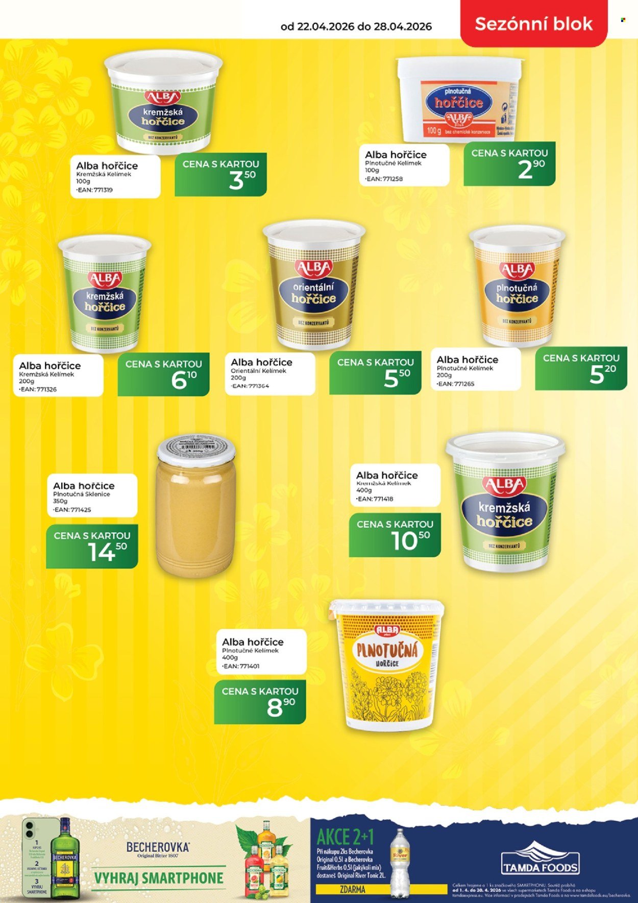 TAMDA FOODS leták - Od středy 22.4.2026 (2026-04-22 - 2026-04-28)