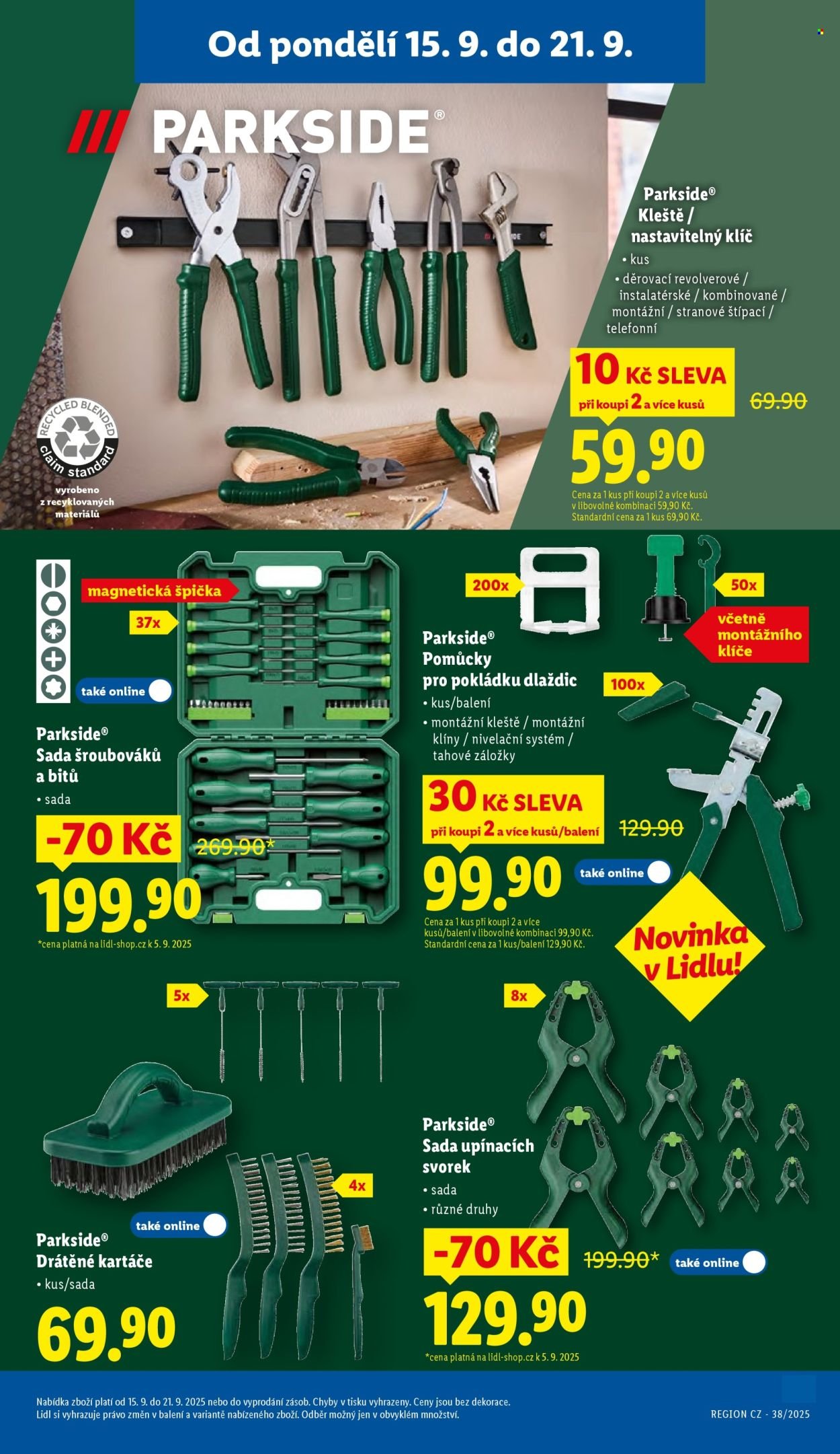 LIDL leták - Spotřební zboží (2025-09-15 - 2025-09-21)