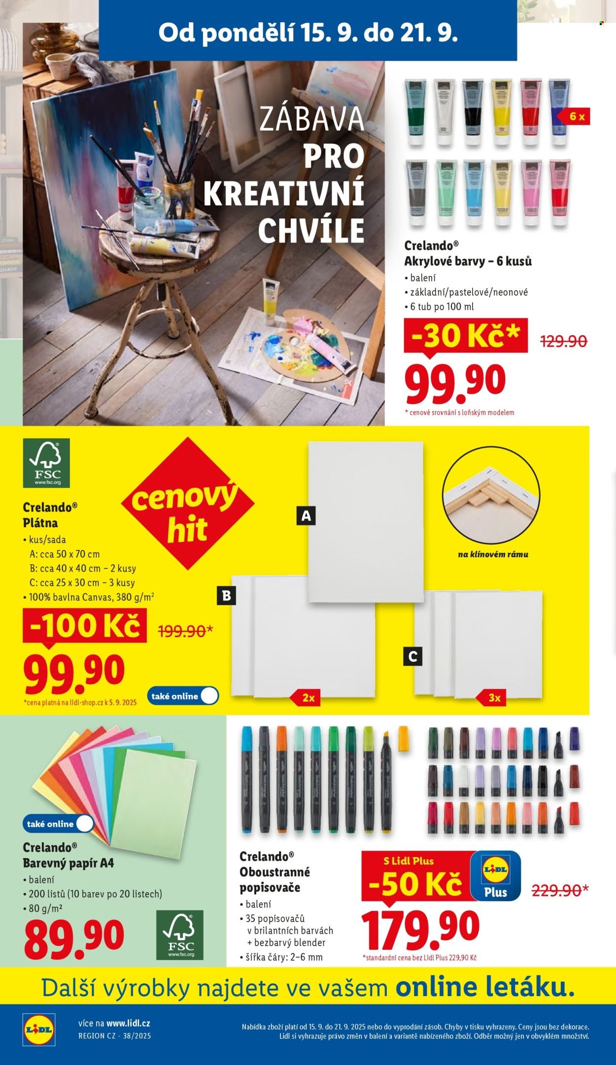 LIDL leták - Spotřební zboží (2025-09-15 - 2025-09-21)