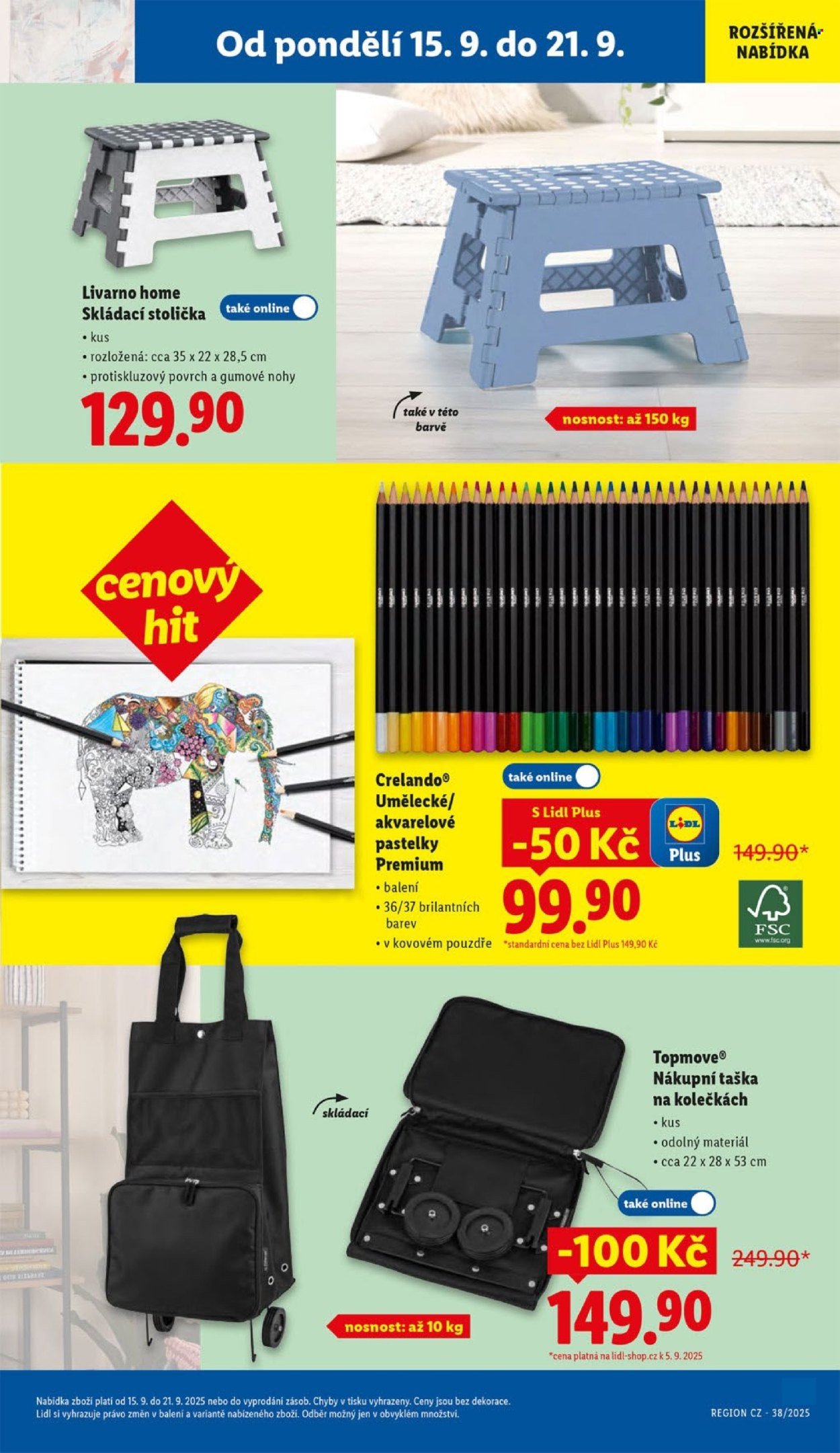 LIDL leták - Spotřební zboží (2025-09-15 - 2025-09-21)