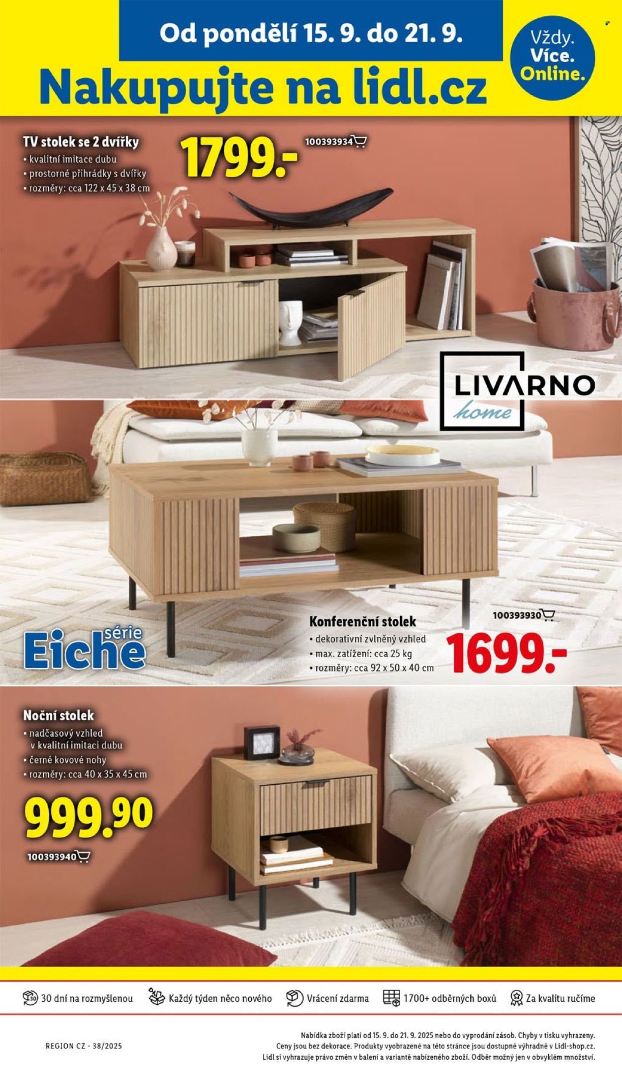 LIDL leták - Spotřební zboží (2025-09-15 - 2025-09-21)