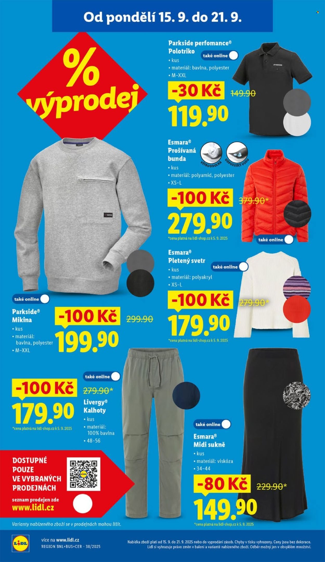 LIDL leták - Spotřební zboží (2025-09-15 - 2025-09-21)