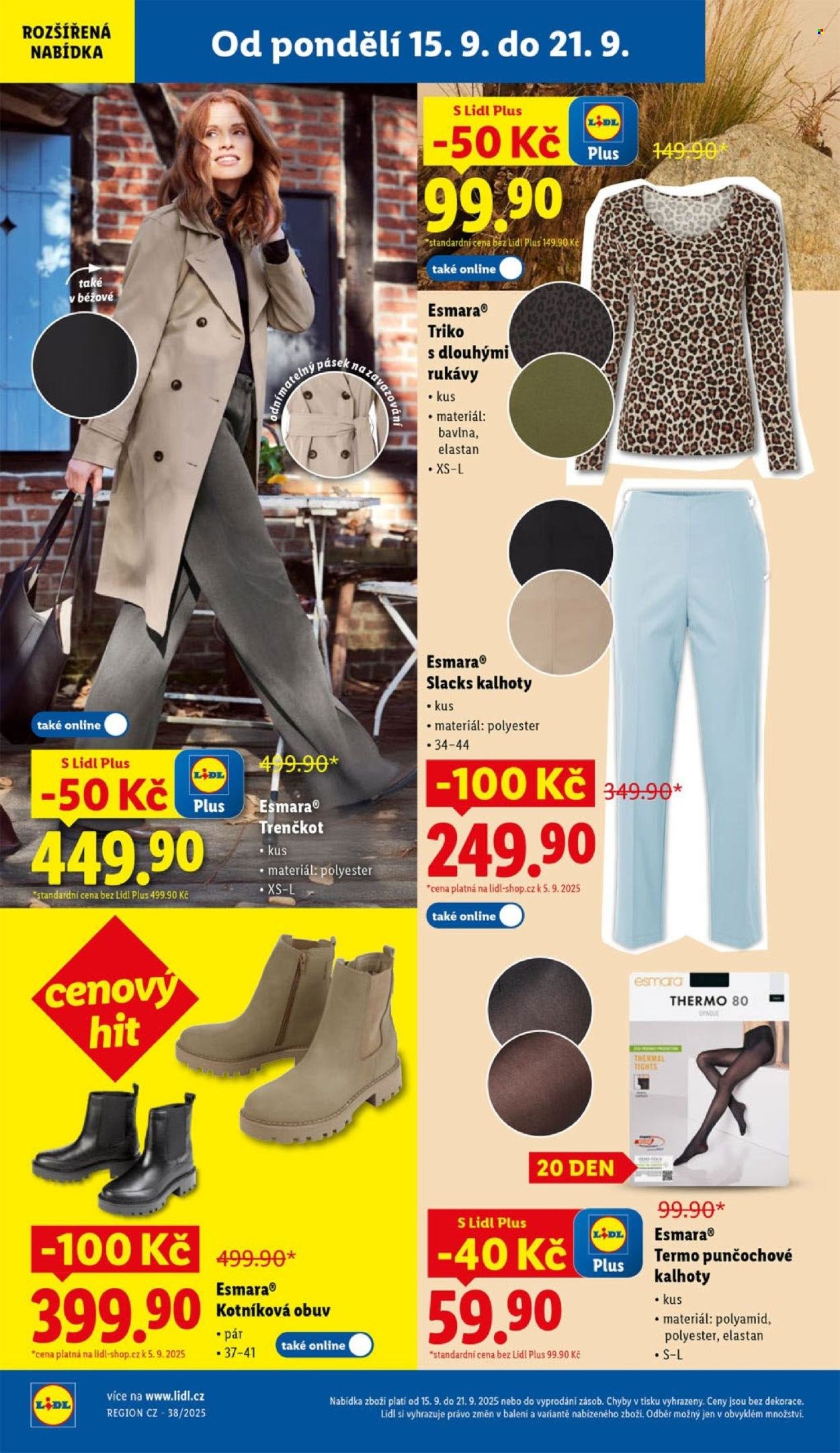 LIDL leták - Spotřební zboží (2025-09-15 - 2025-09-21)