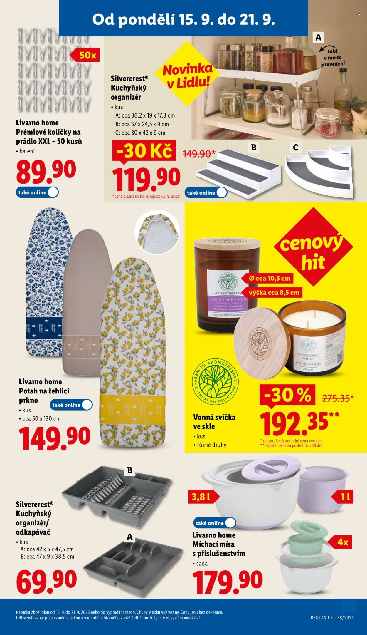 LIDL leták - Spotřební zboží (2025-09-15 - 2025-09-21)