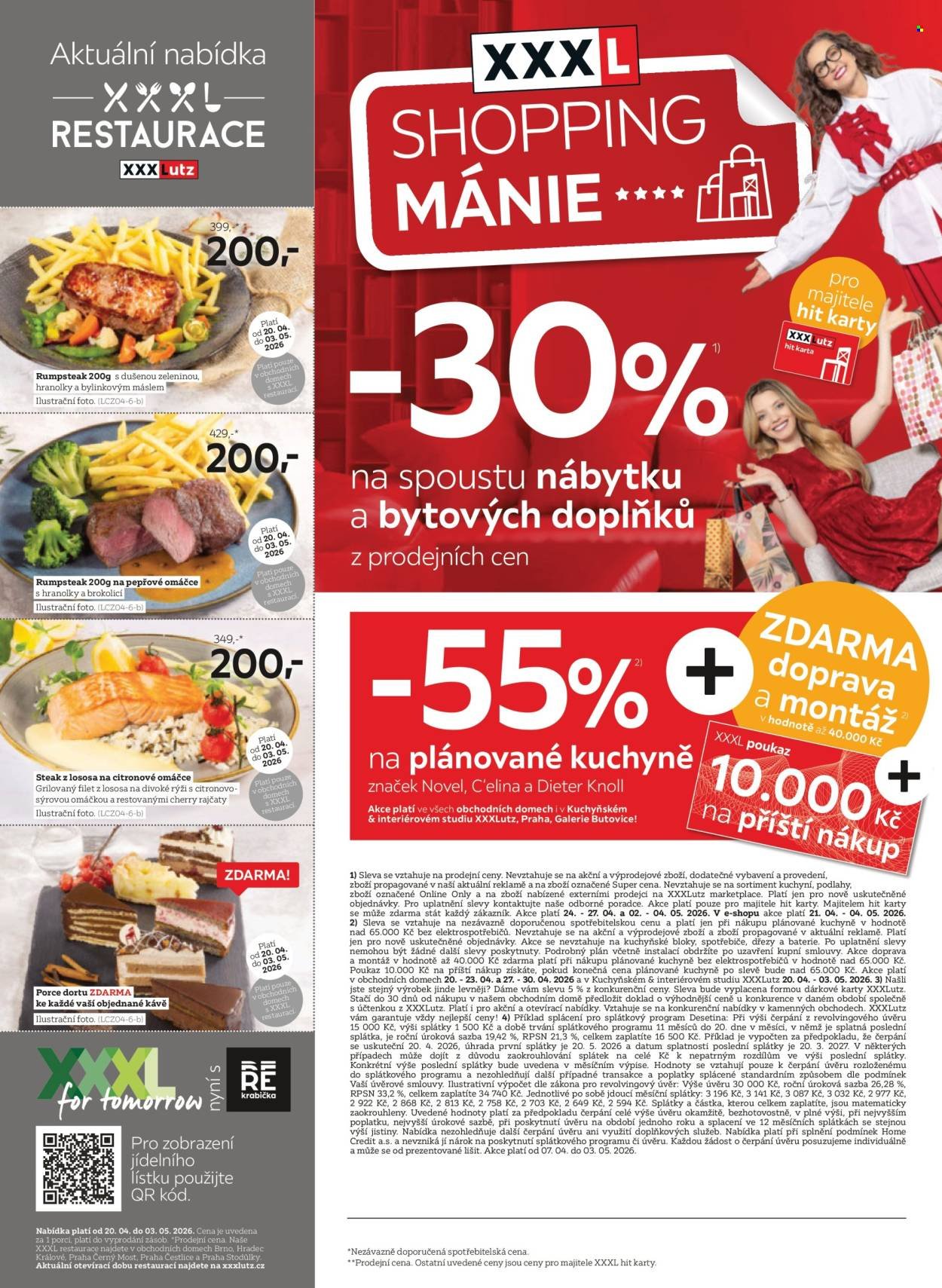 XXXLUTZ leták - Sleva 30 % téměř na všechno (2026-04-20 - 2026-05-03)