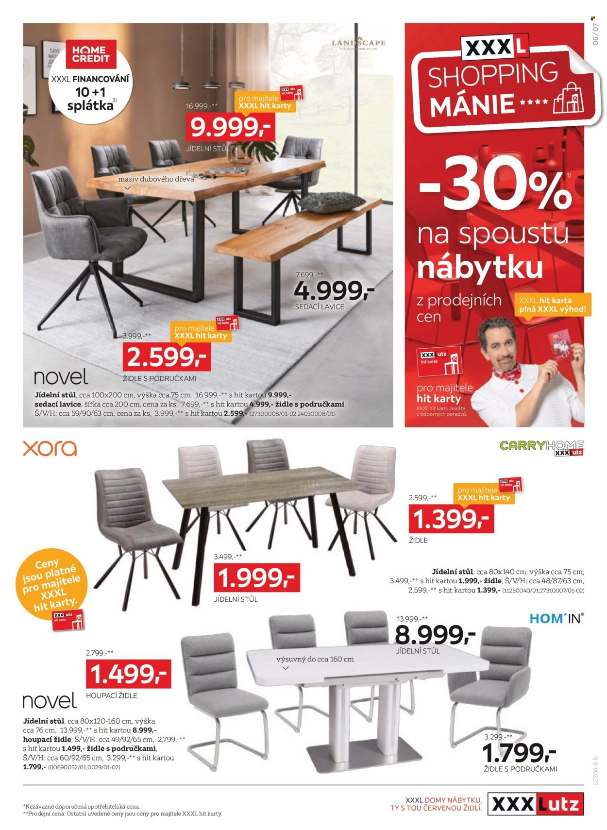 XXXLUTZ leták - Sleva 30 % téměř na všechno (2026-04-20 - 2026-05-03)