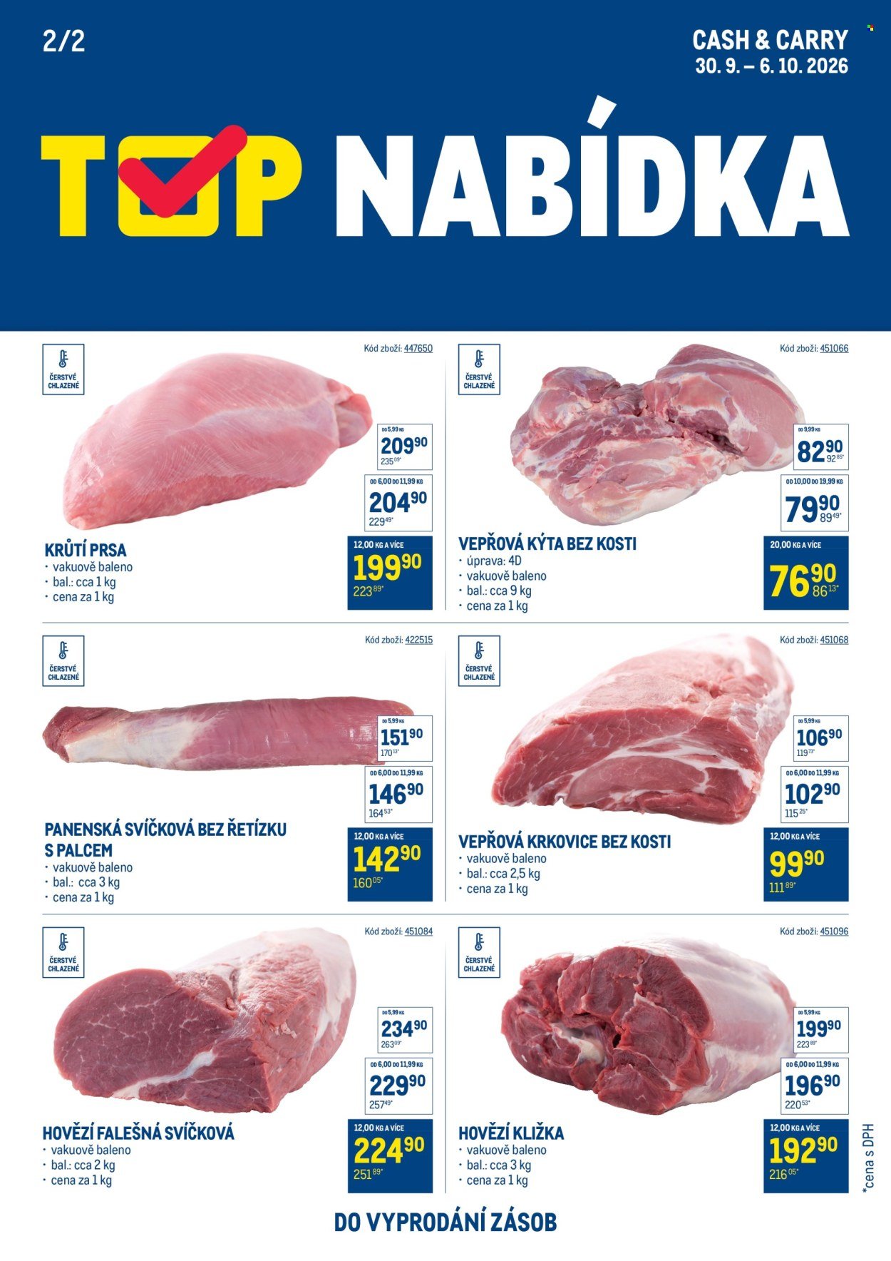 MAKRO leták - TOP maso