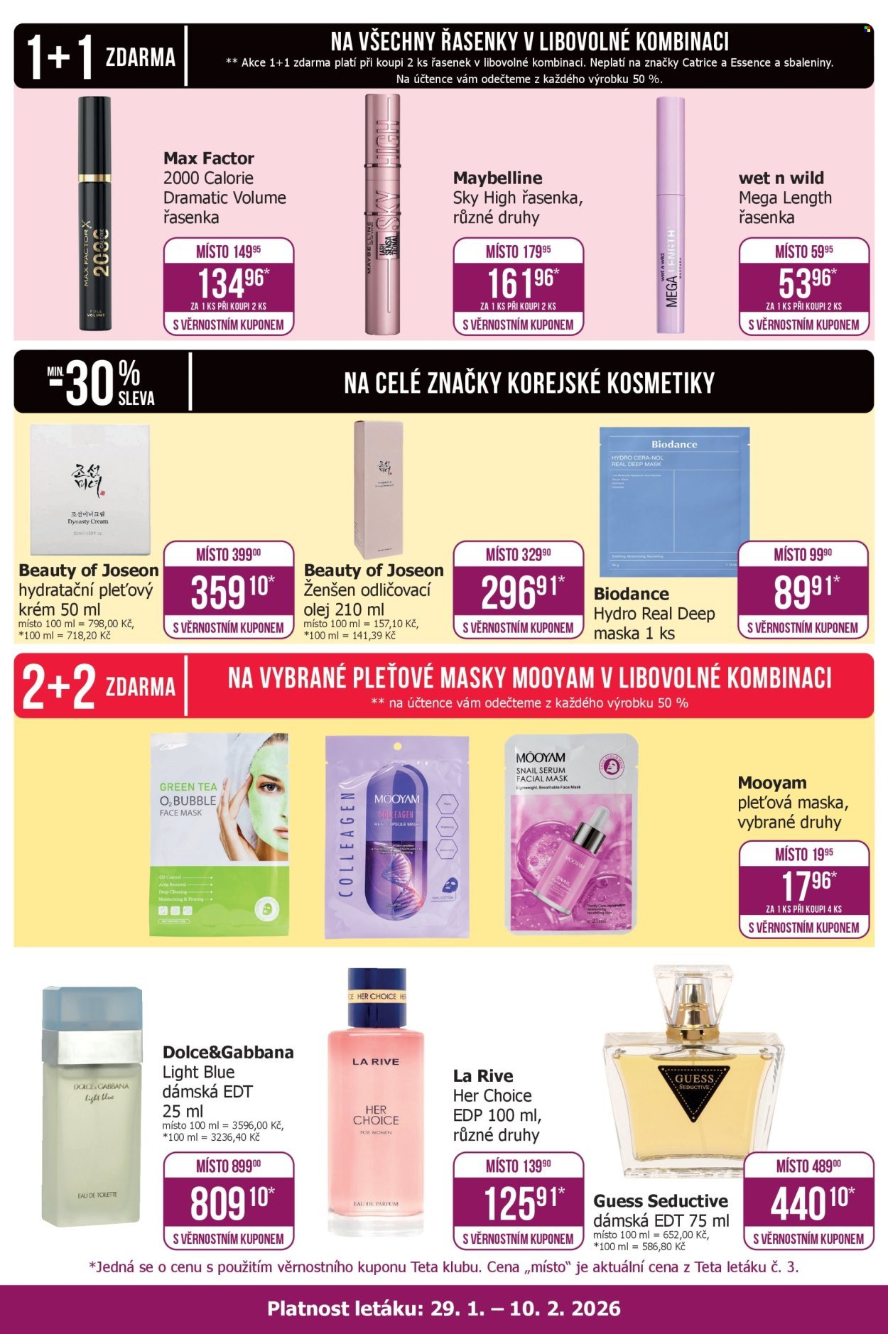 TETA DROGERIE leták - Klub (2026-01-29 - 2026-02-10)