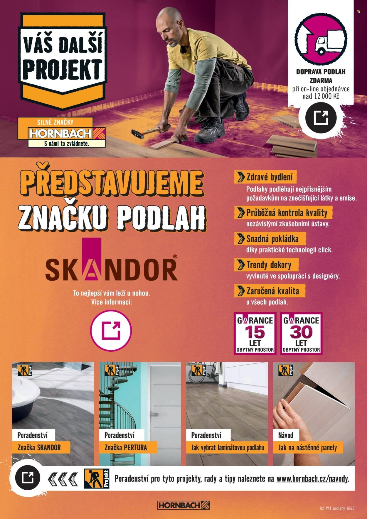 HORNBACH leták - Váš další projekt - Podlahy
