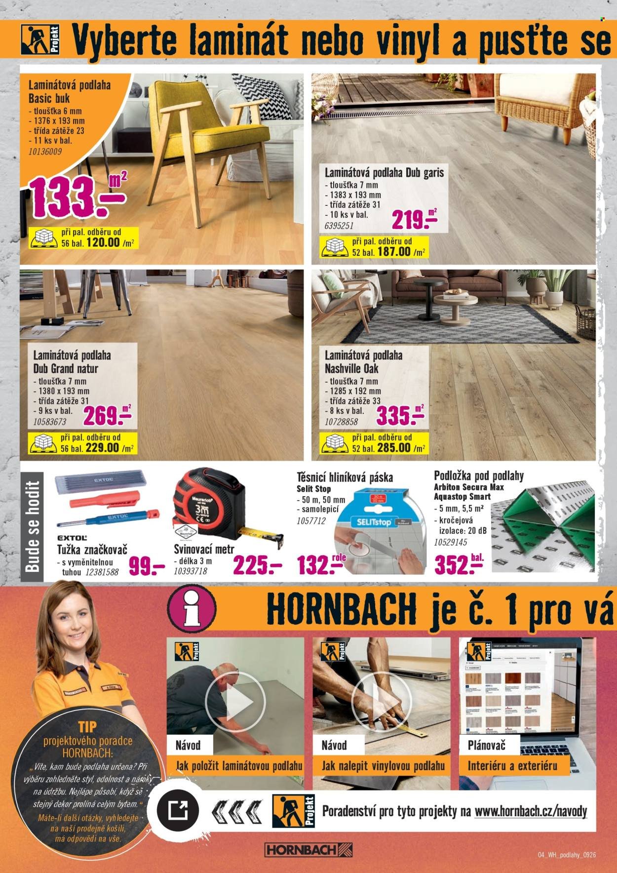 HORNBACH leták - Váš další projekt - Podlahy