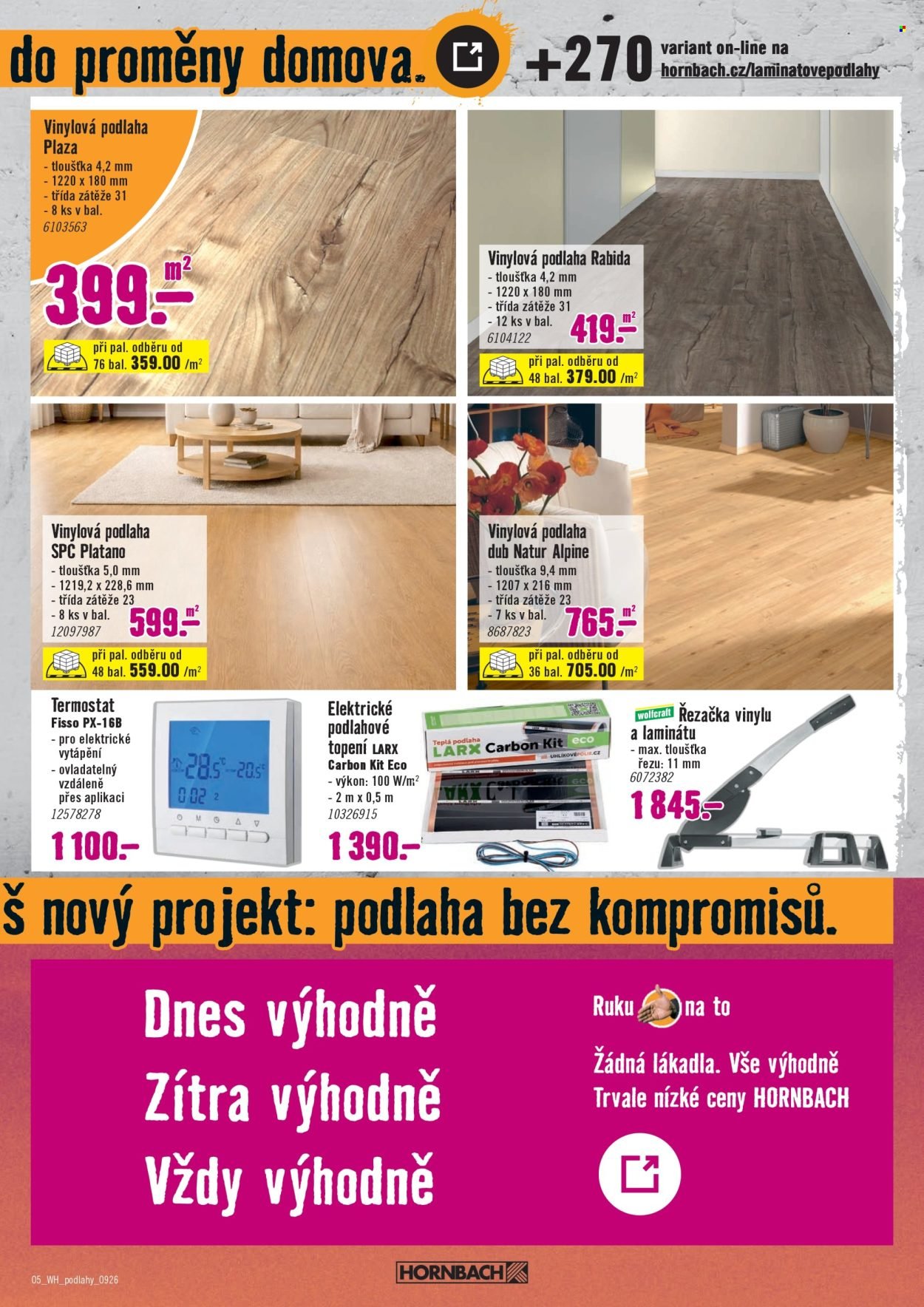 HORNBACH leták - Váš další projekt - Podlahy