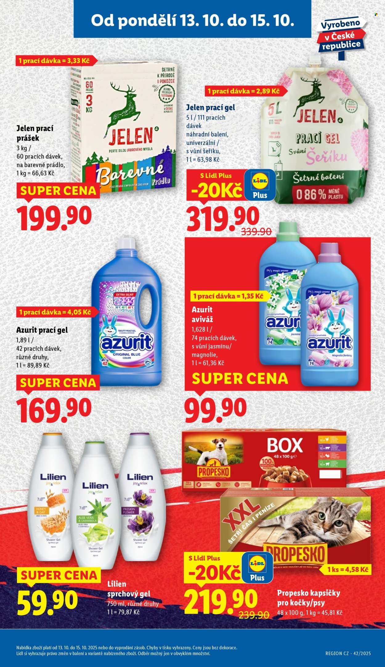 LIDL leták - Od pondělí 13.10.2025 (2025-10-13 - 2025-10-15)