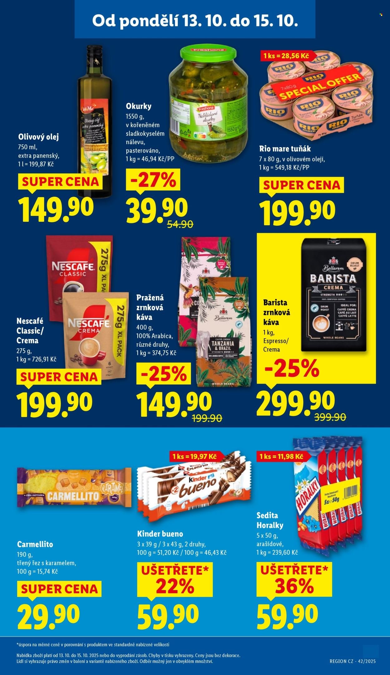 LIDL leták - Od pondělí 13.10.2025 (2025-10-13 - 2025-10-15)