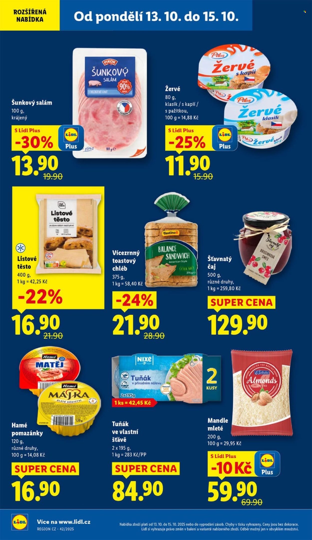 LIDL leták - Od pondělí 13.10.2025 (2025-10-13 - 2025-10-15)