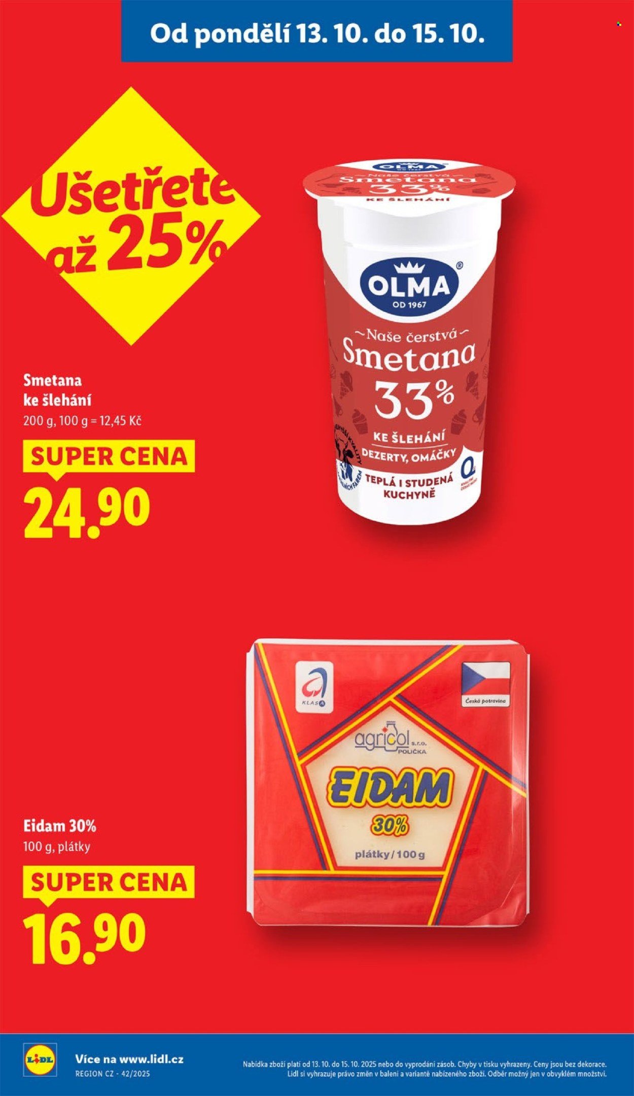 LIDL leták - Od pondělí 13.10.2025 (2025-10-13 - 2025-10-15)