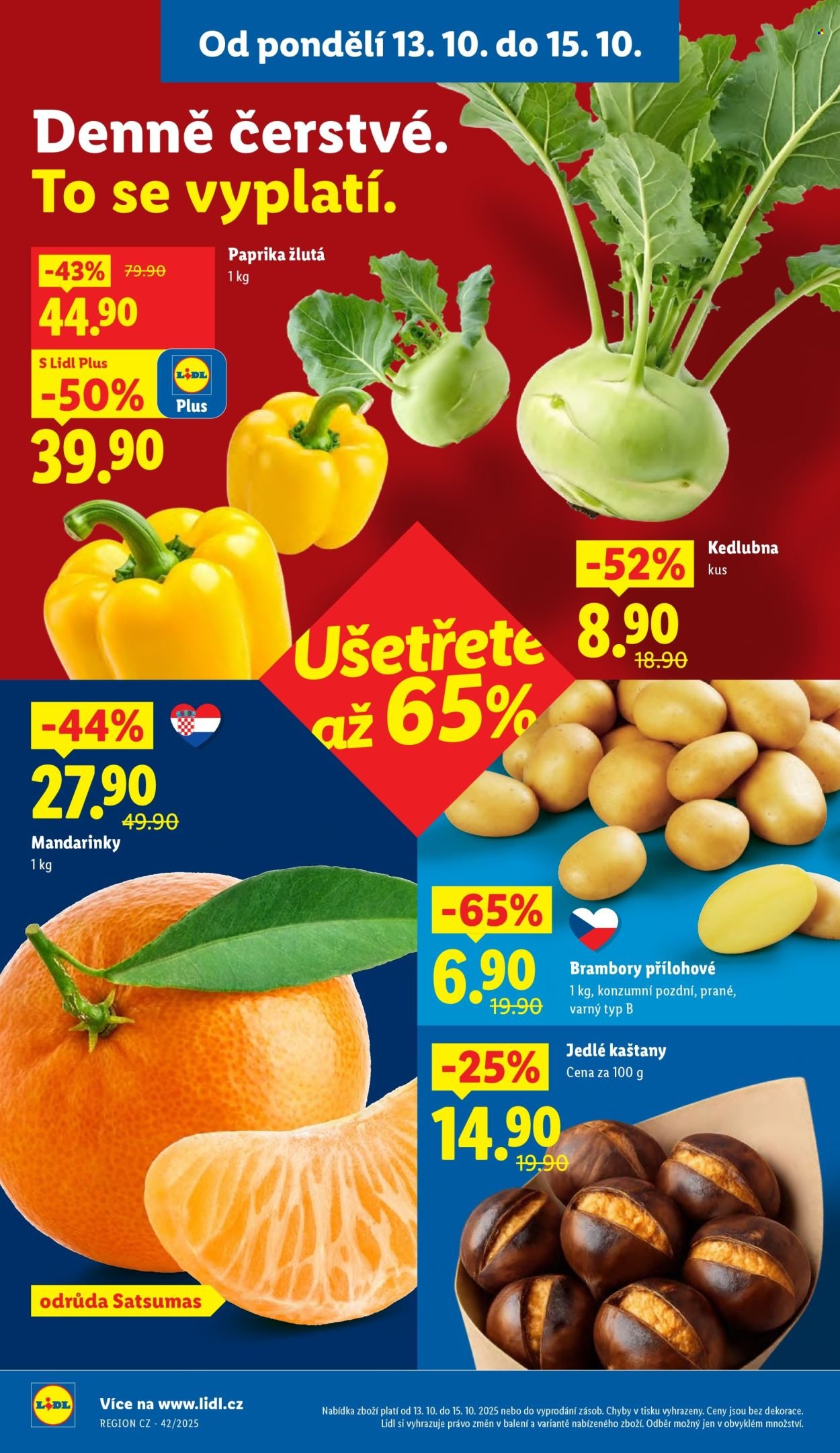 LIDL leták - Od pondělí 13.10.2025 (2025-10-13 - 2025-10-15)