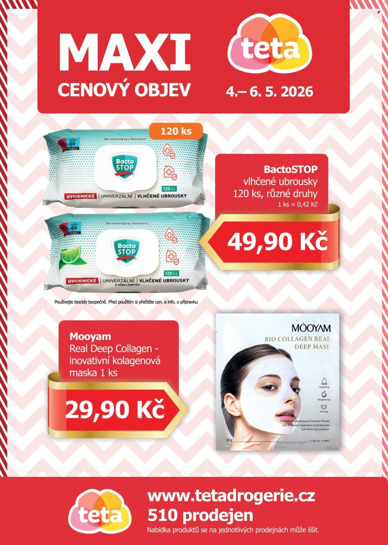 TETA DROGERIE leták - Maxi cenový objev (2026-05-04 - 2026-05-06)