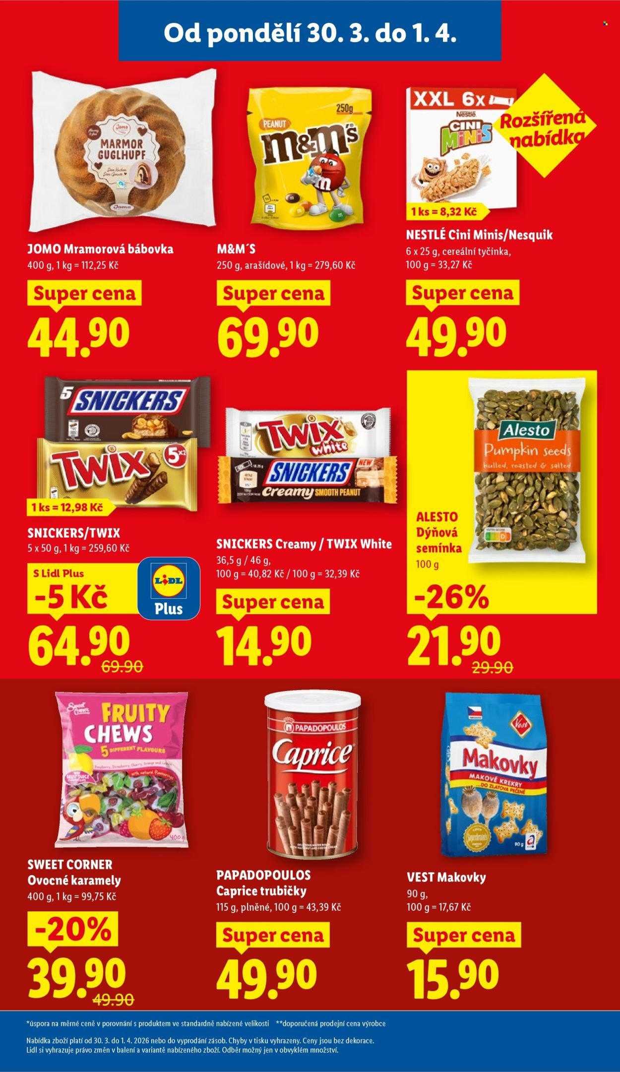 LIDL leták - Od pondělí 30.3.2026 (2026-03-30 - 2026-04-01)