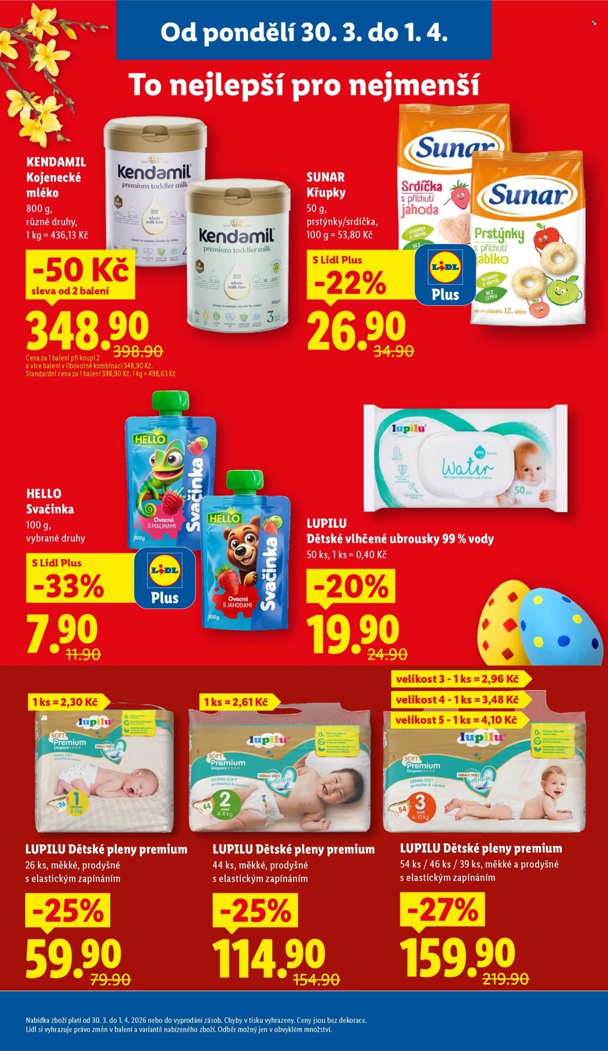LIDL leták - Od pondělí 30.3.2026 (2026-03-30 - 2026-04-01)